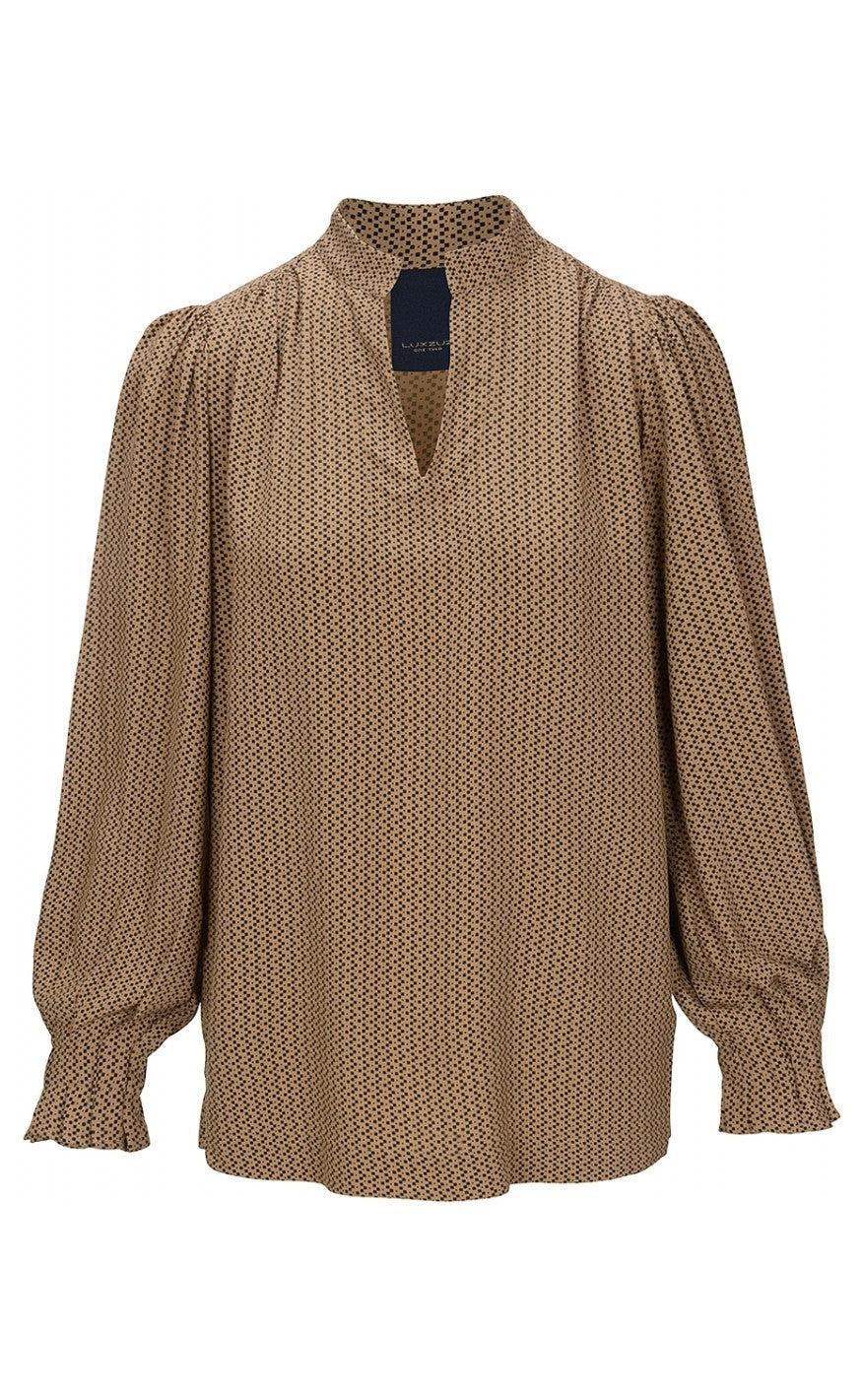 One Two Luxzuz Bluse - Aila - Cafe Latte