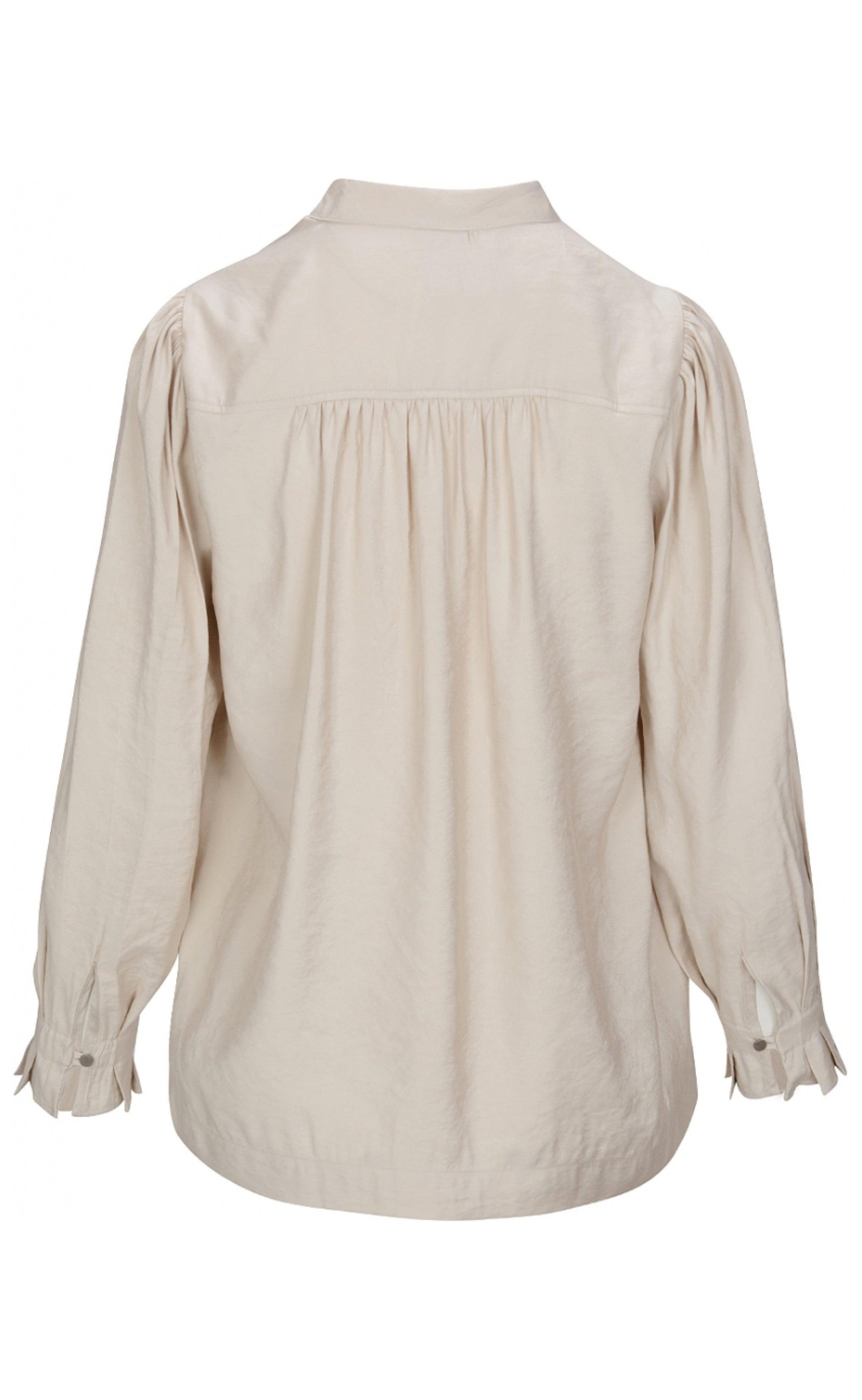 One Two Luxzuz Bluse - Aila - Dark Stone