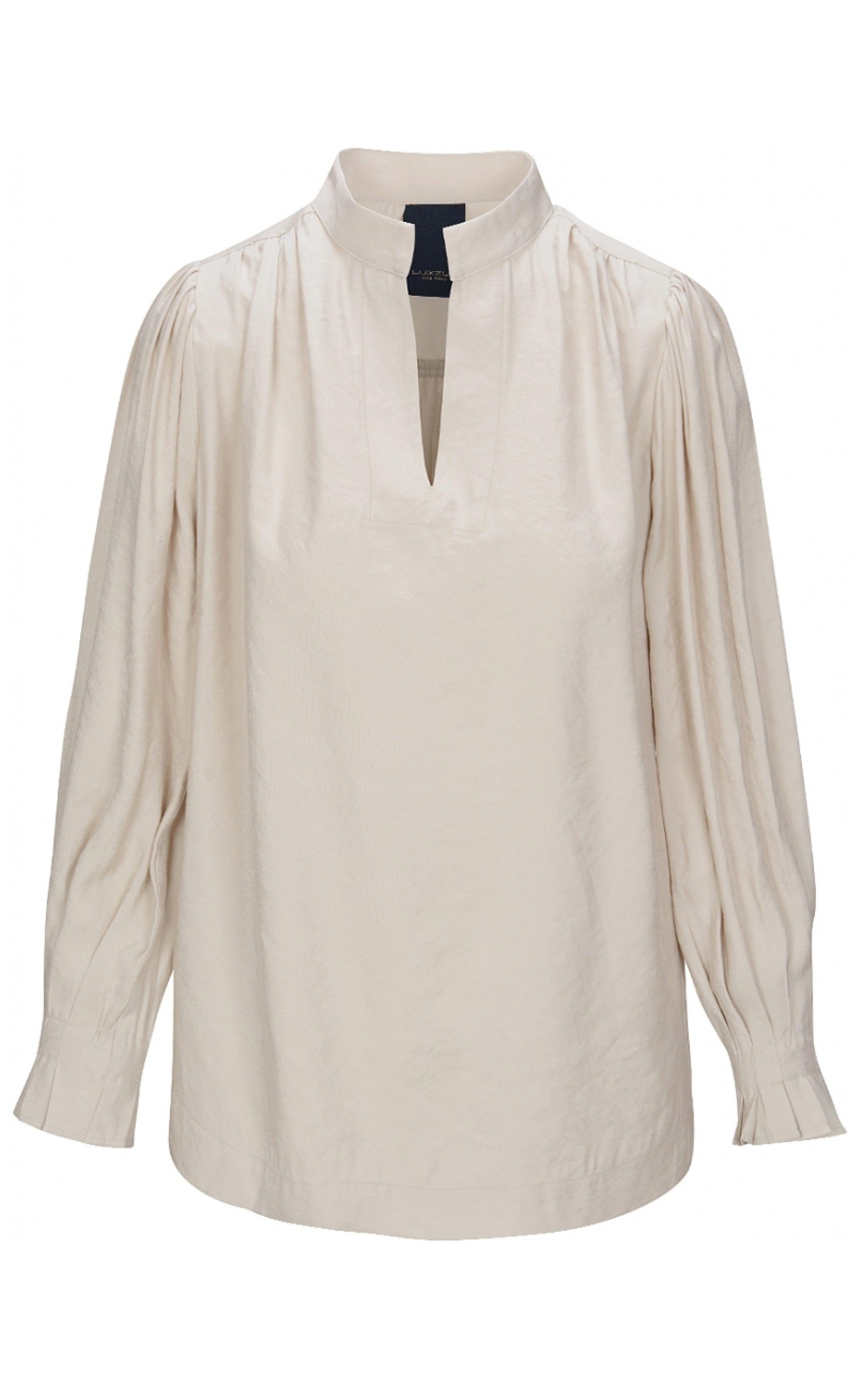 One Two Luxzuz Bluse - Aila - Dark Stone