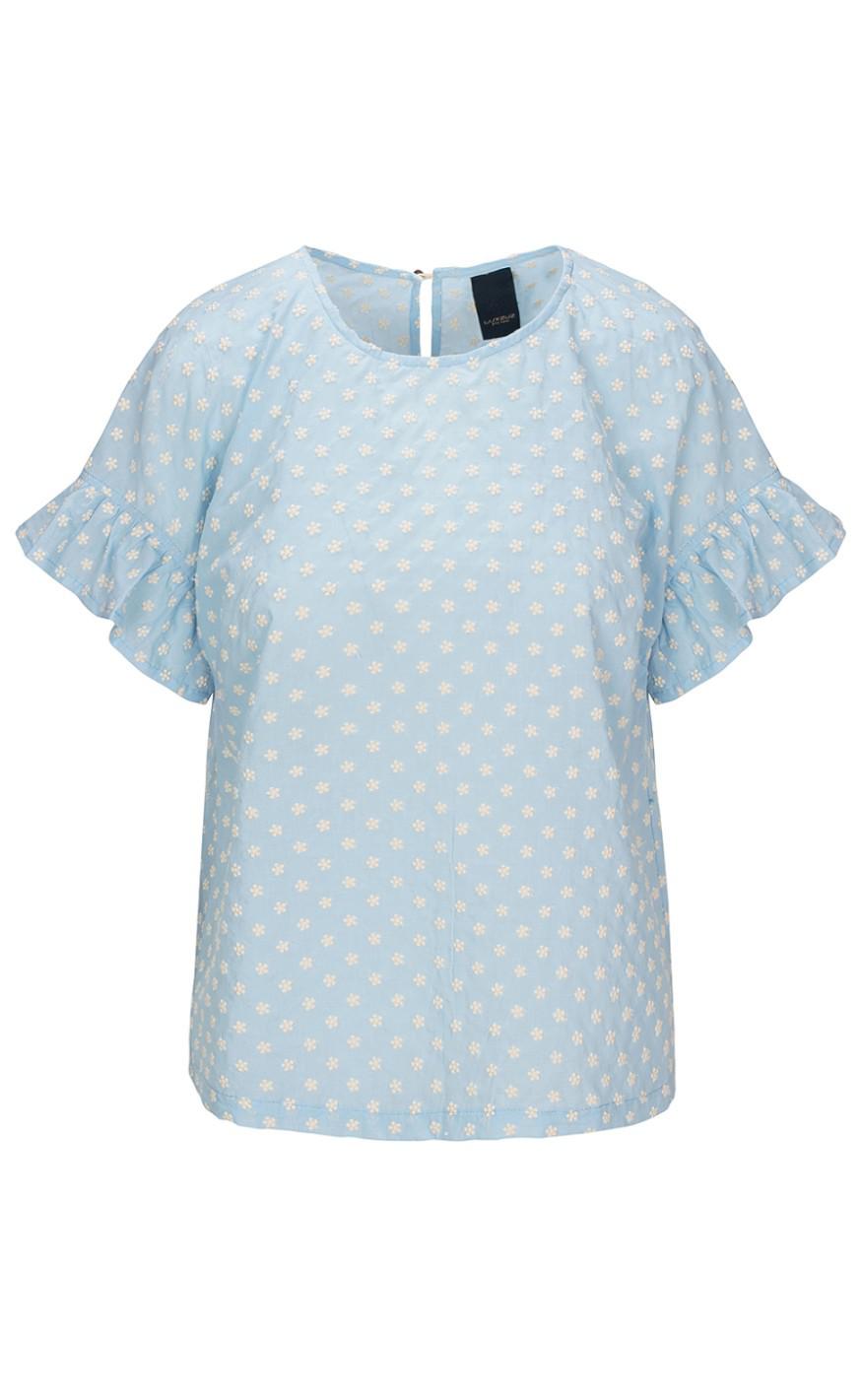 One Two Luxzuz Bluse - Aleksandra - Baby Blue