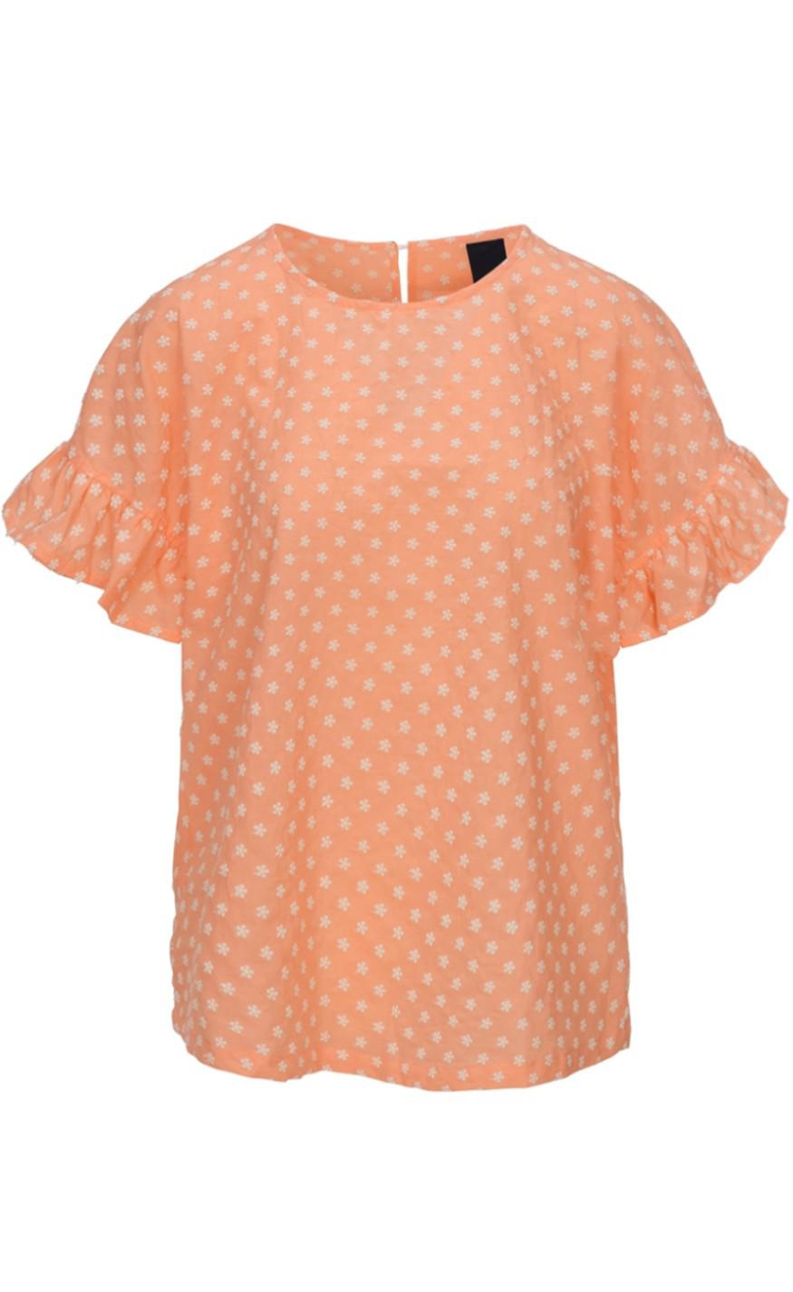 One Two Luxzuz Bluse - Aleksandra - Papaya