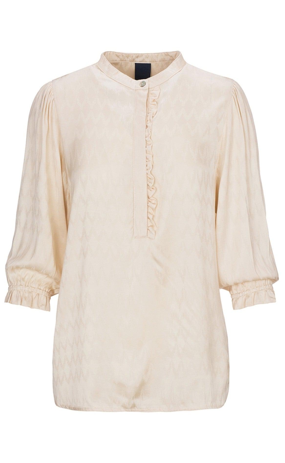 One Two Luxzuz Bluse - Daimi - Sandshell