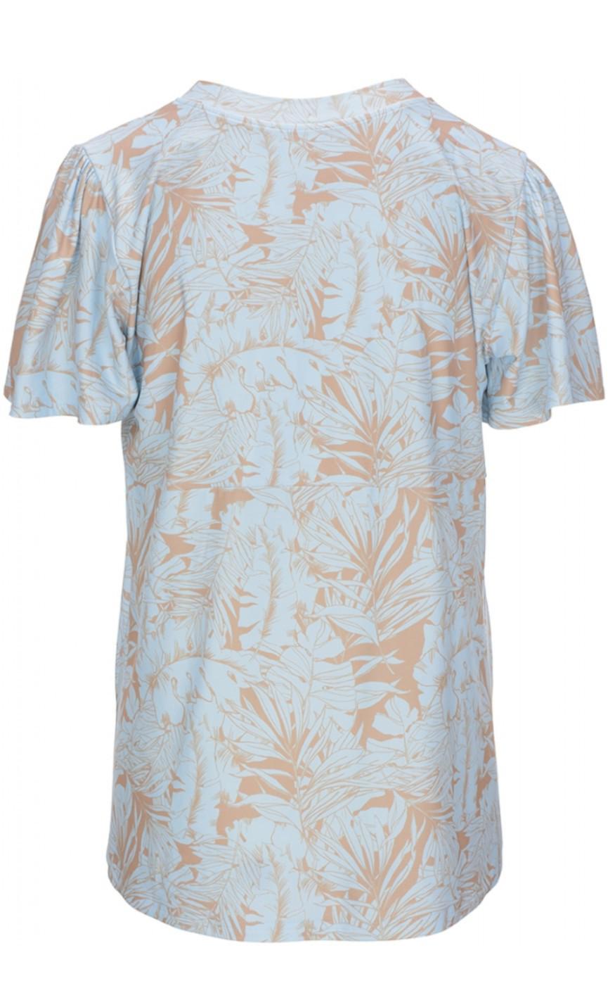 One Two Luxzuz Bluse - Hyldea - Ice Blue