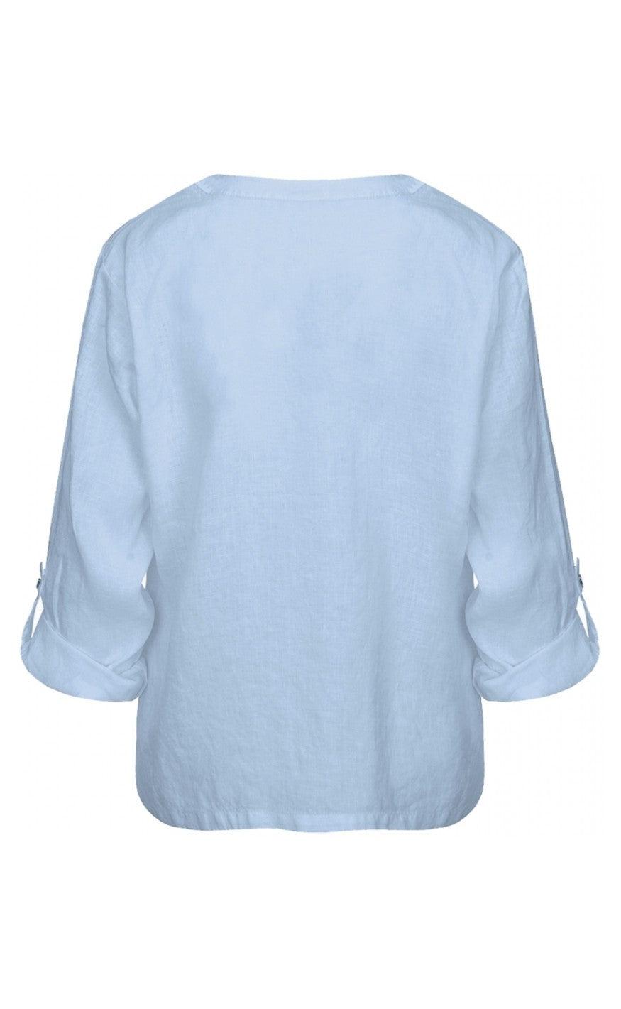 One Two Luxzuz Bluse - Kisserina - Ice Blue