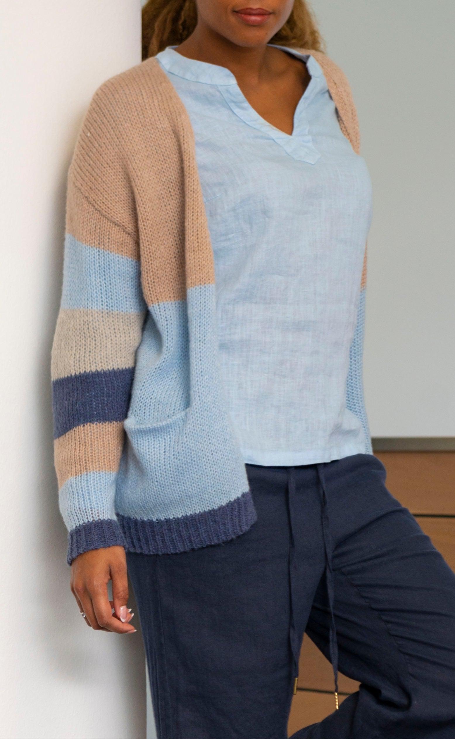 One Two Luxzuz Bluse - Kisserina - Ice Blue