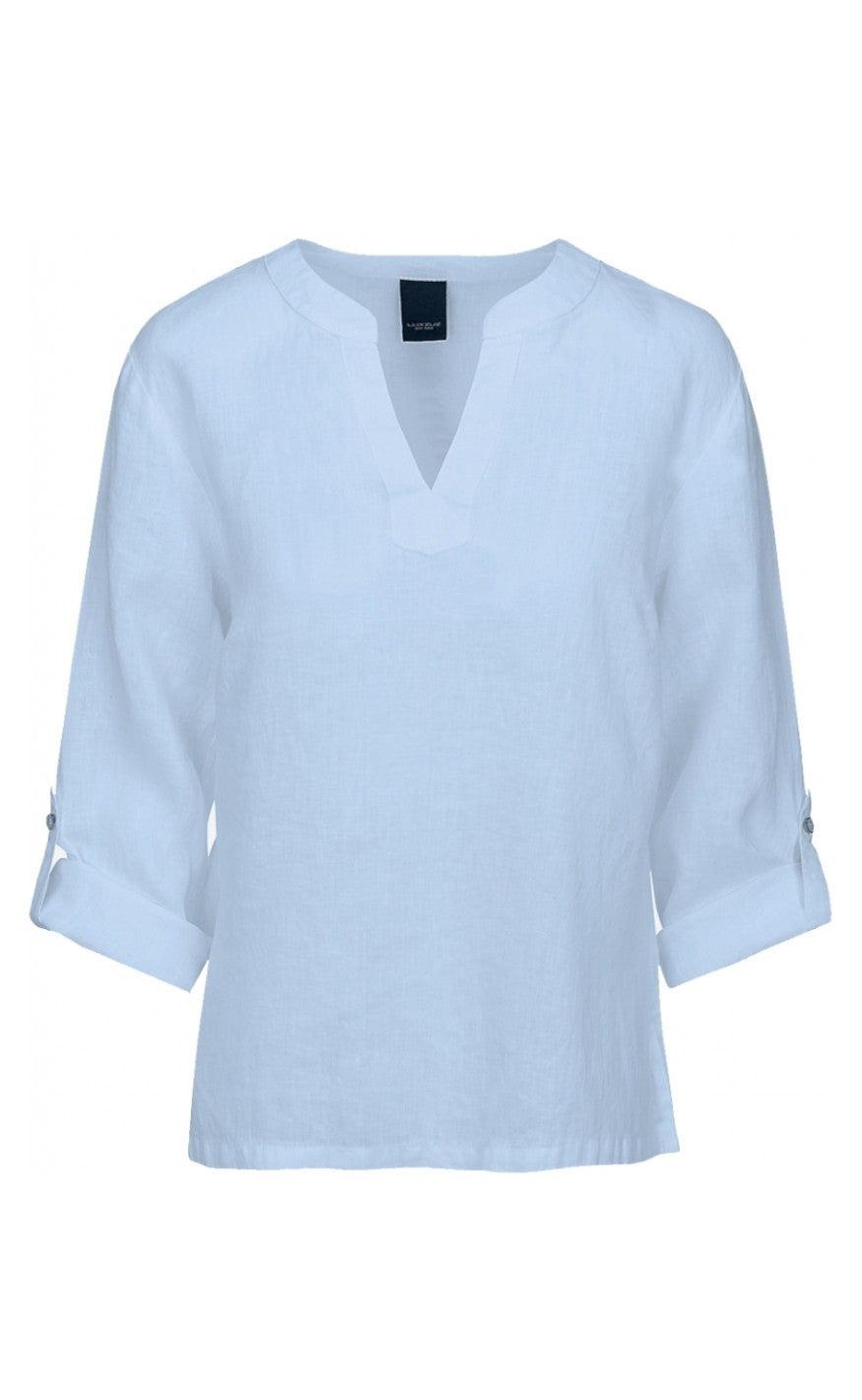 One Two Luxzuz Bluse - Kisserina - Ice Blue