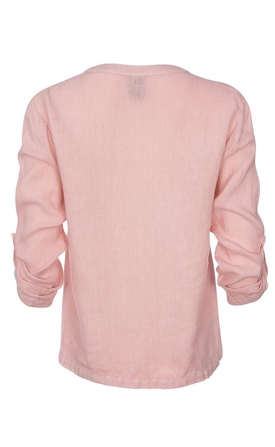 One Two Luxzuz Bluse - Kisserina - Vintage Rose