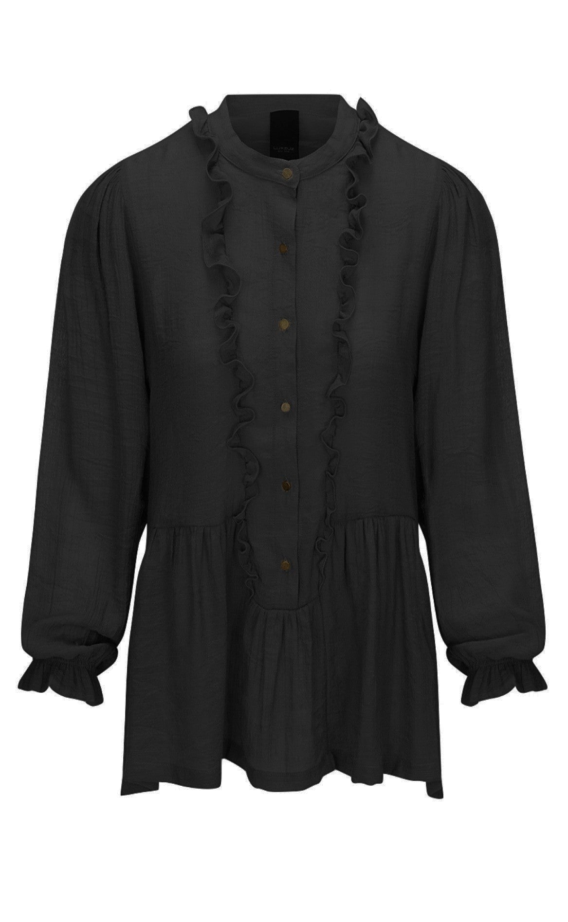 One Two Luxzuz Bluse - Liba - Black