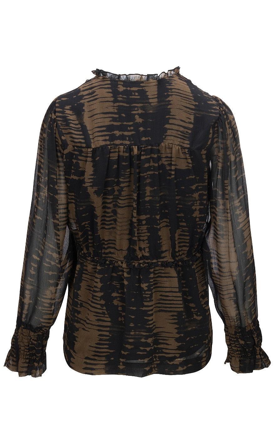 One Two Luxzuz Bluse - Lønne - Tobacco