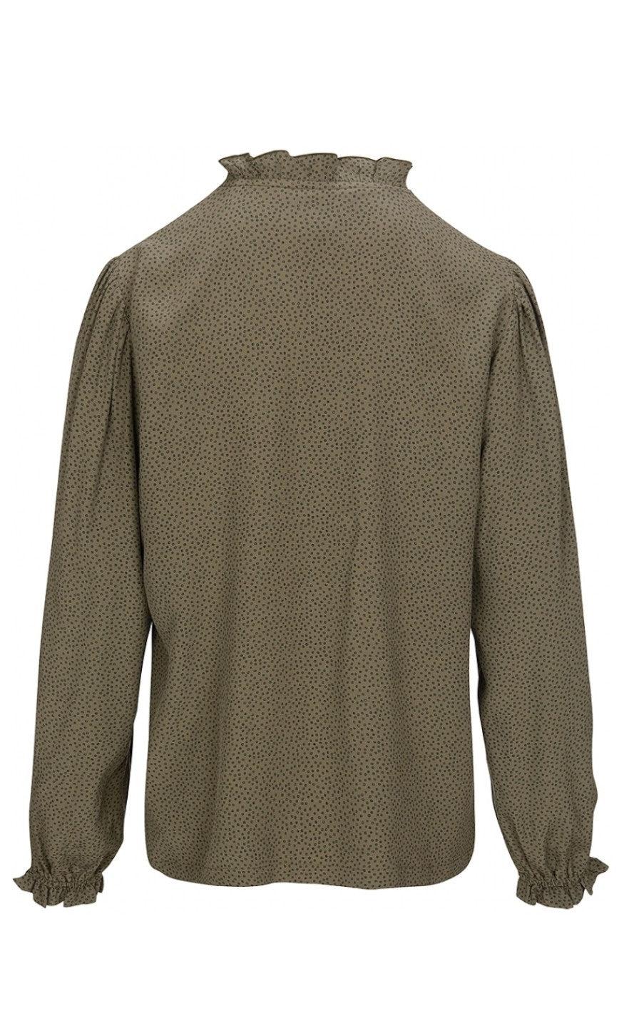 One Two Luxzuz Bluse - Lucinda - Army