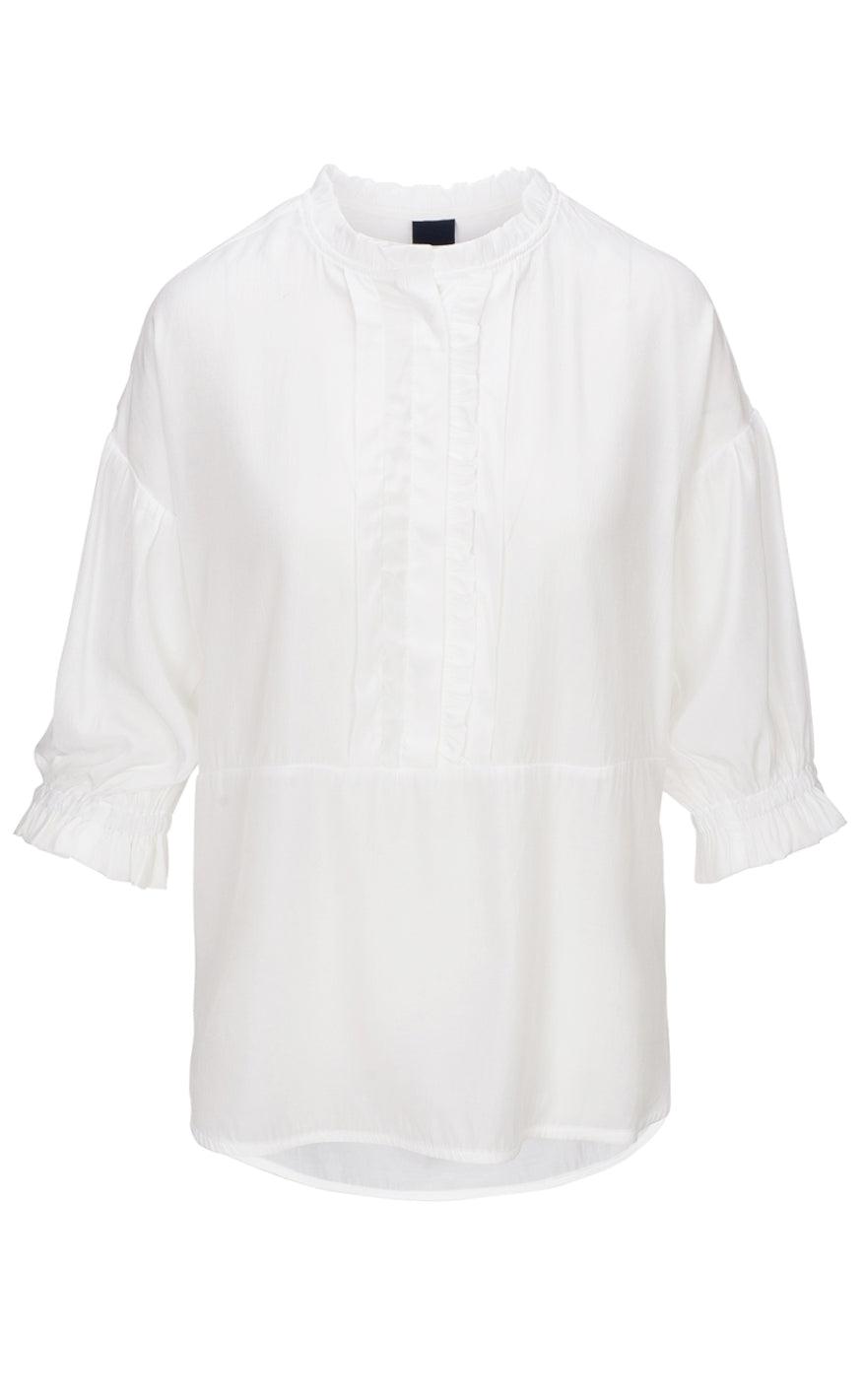 One Two Luxzuz Bluse - Malicana - Cream