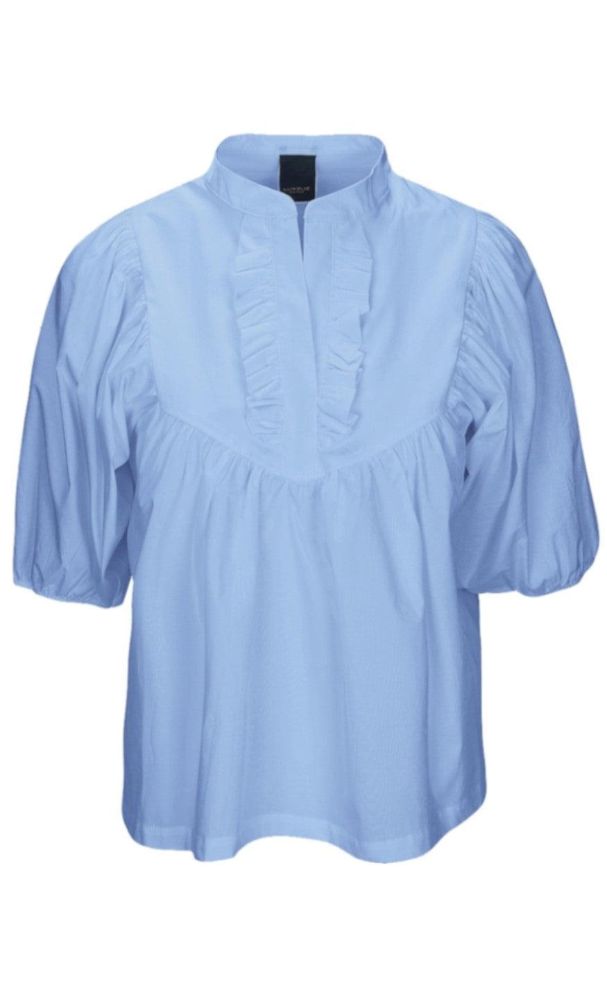 One Two Luxzuz Bluse - Melanie - Chambray Blue