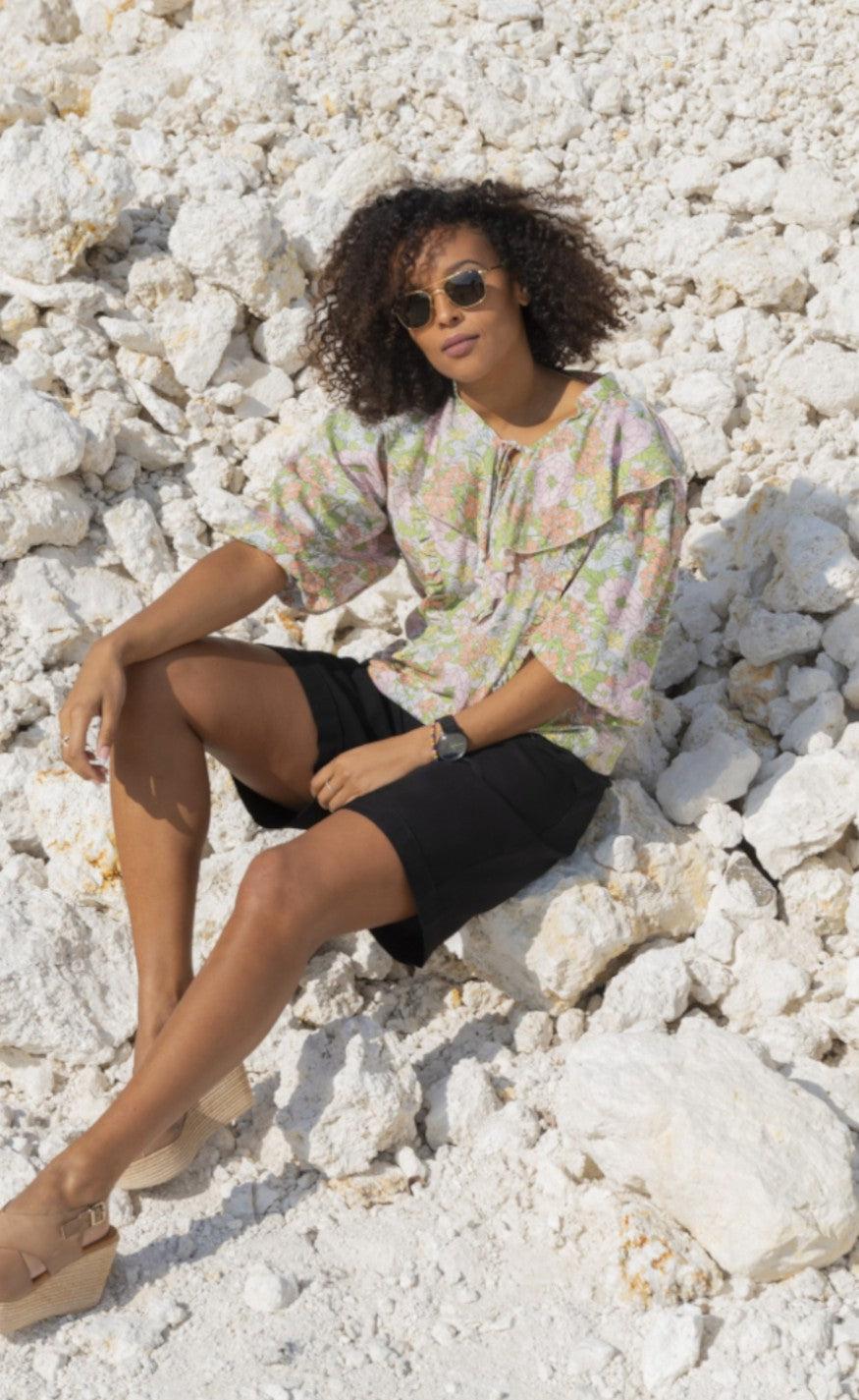 One Two Luxzuz Bluse - Mianna - Rose Shadow