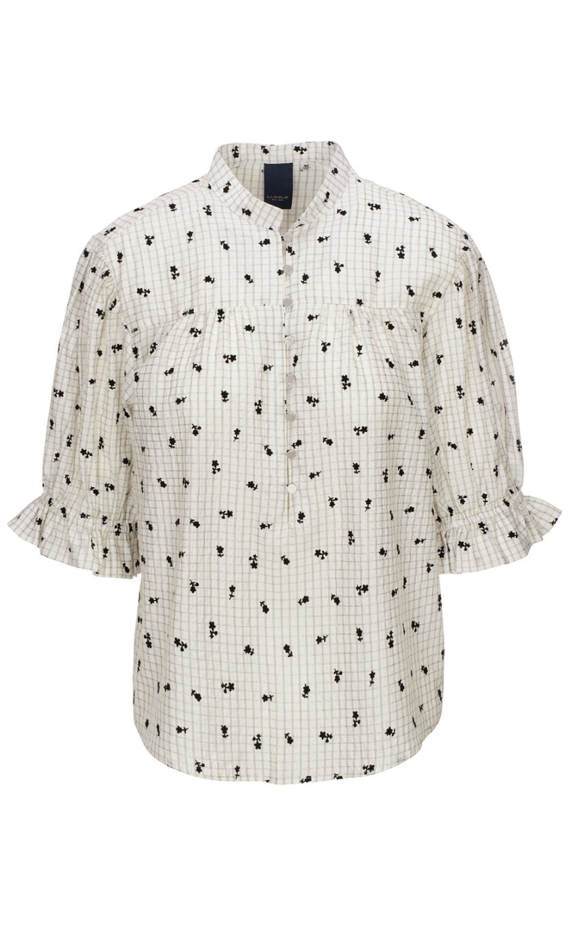 One Two Luxzuz Bluse - Micaela - Coconut Milk