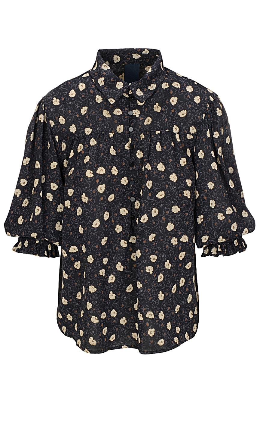One Two Luxzuz Bluse - Micaiza - Black