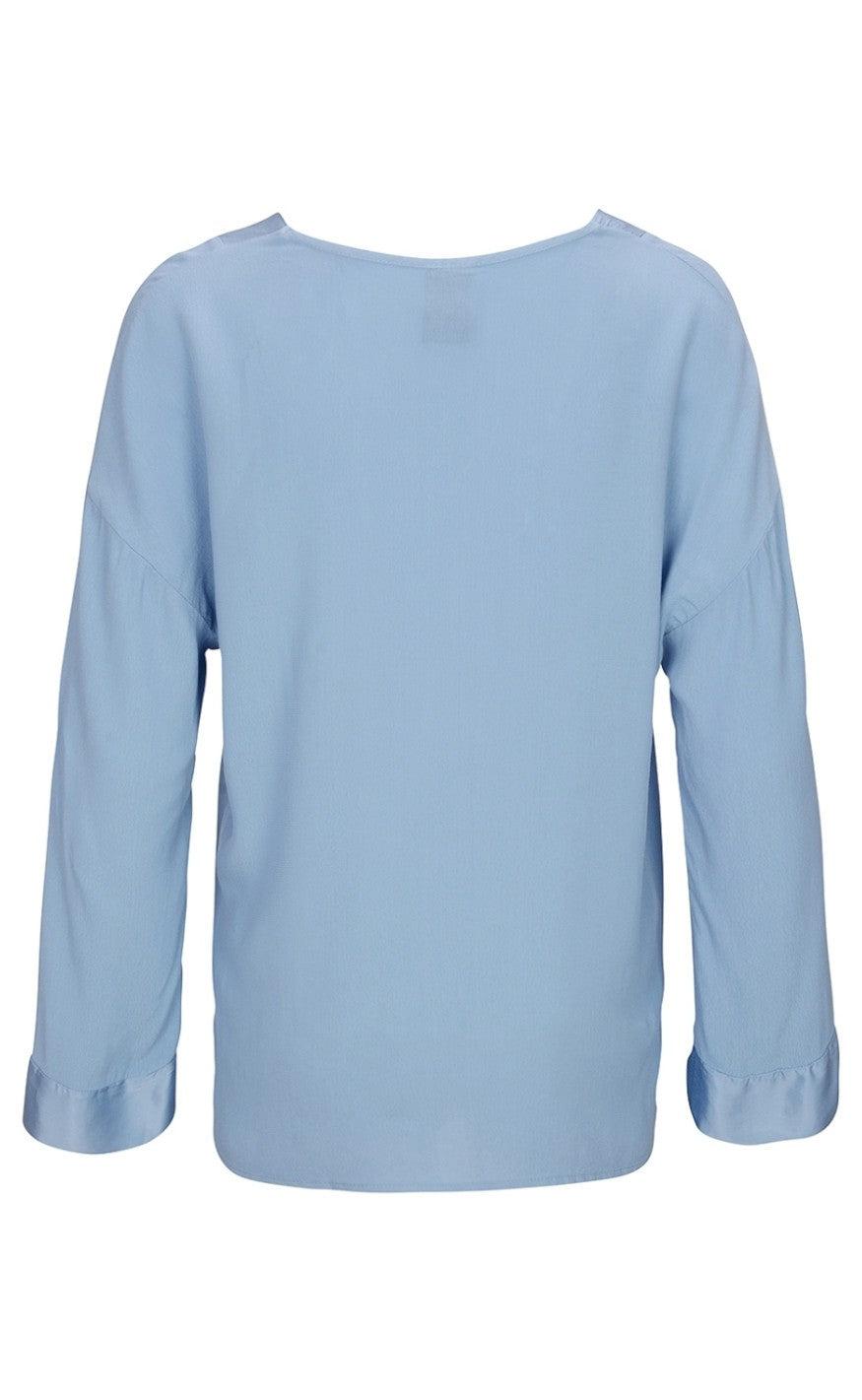 One Two Luxzuz Bluse - Noomi - Chambray Blue
