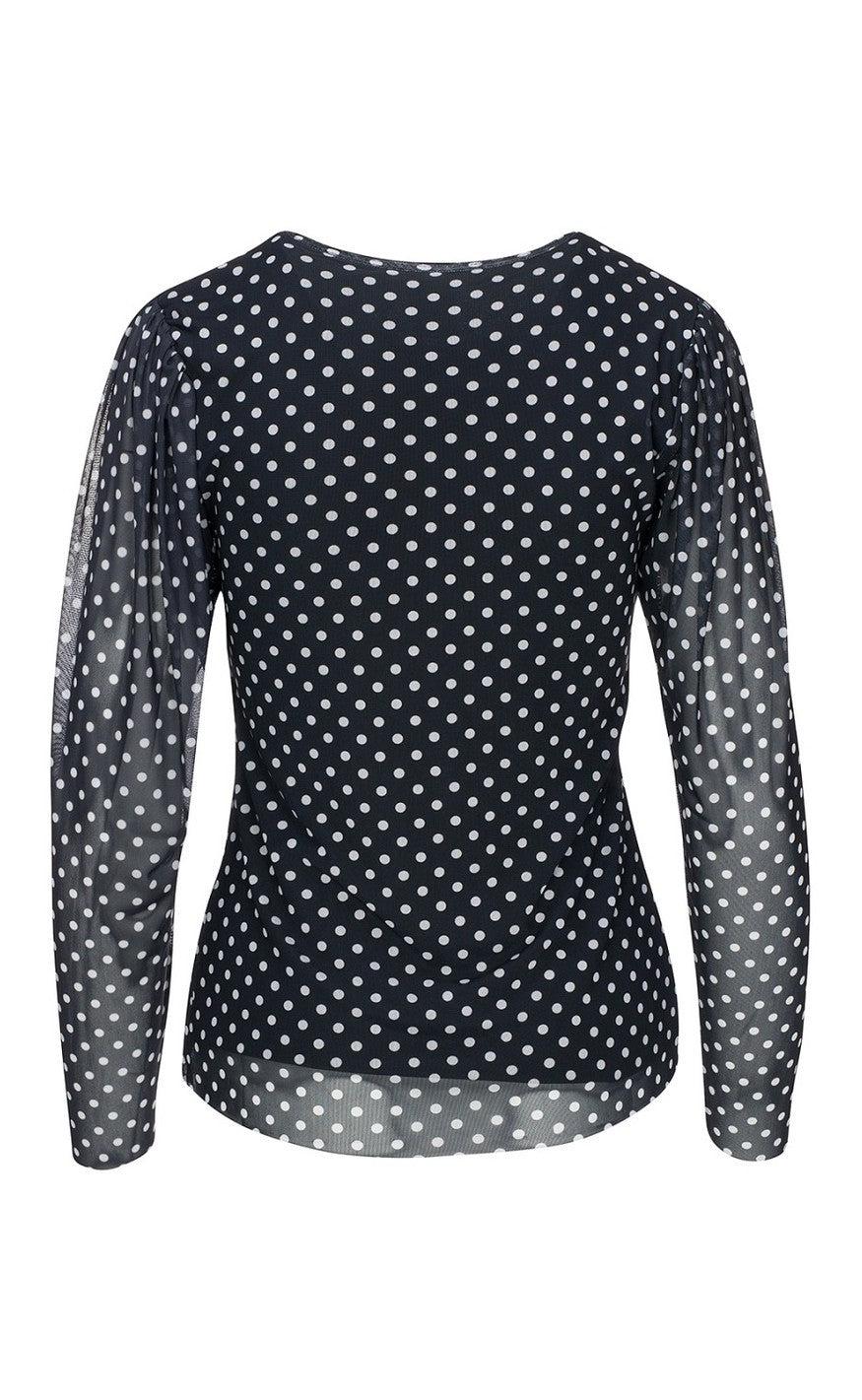 One Two Luxzuz Bluse - Puffy - Black