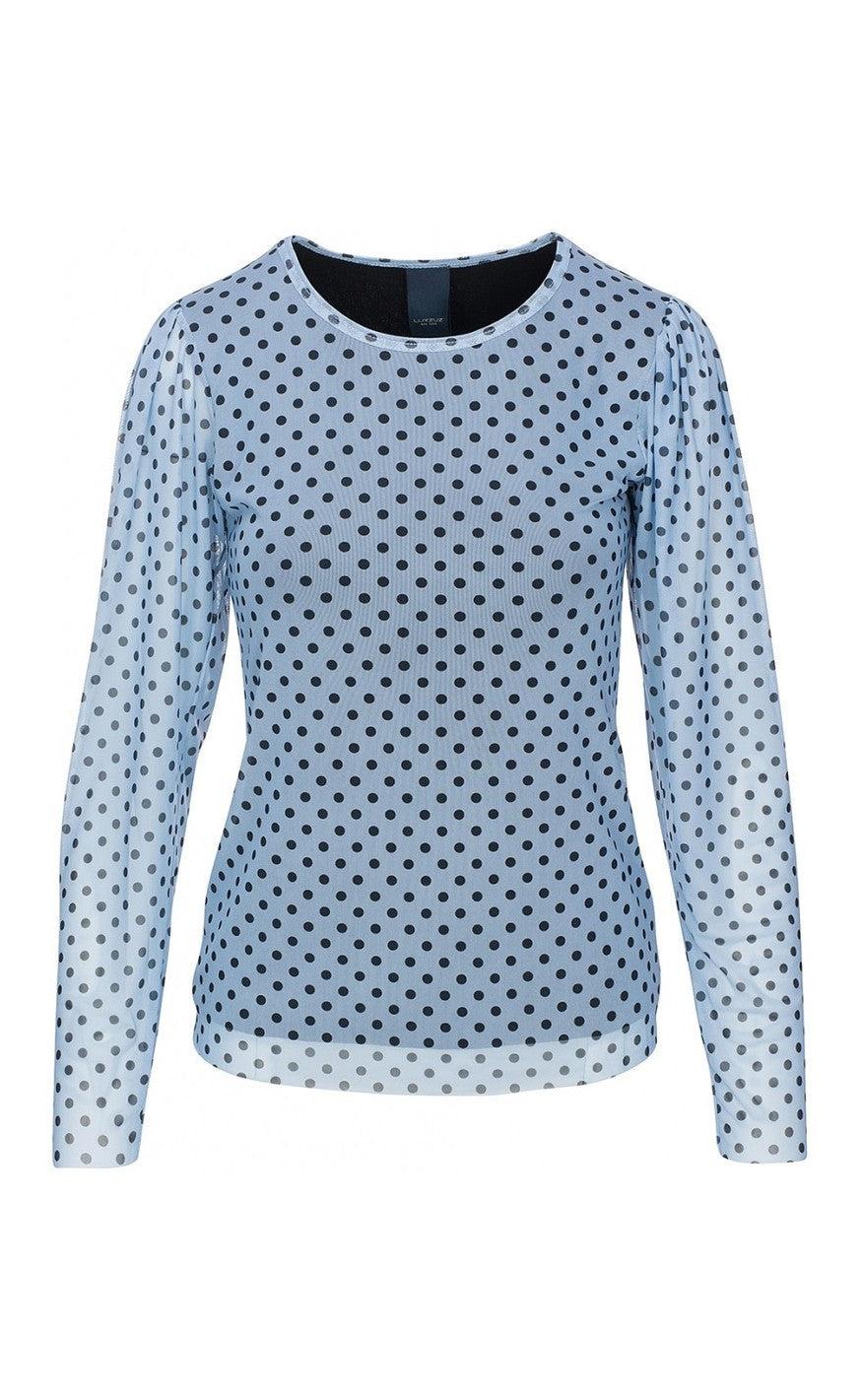 One Two Luxzuz Bluse - Puffy - Ice Blue