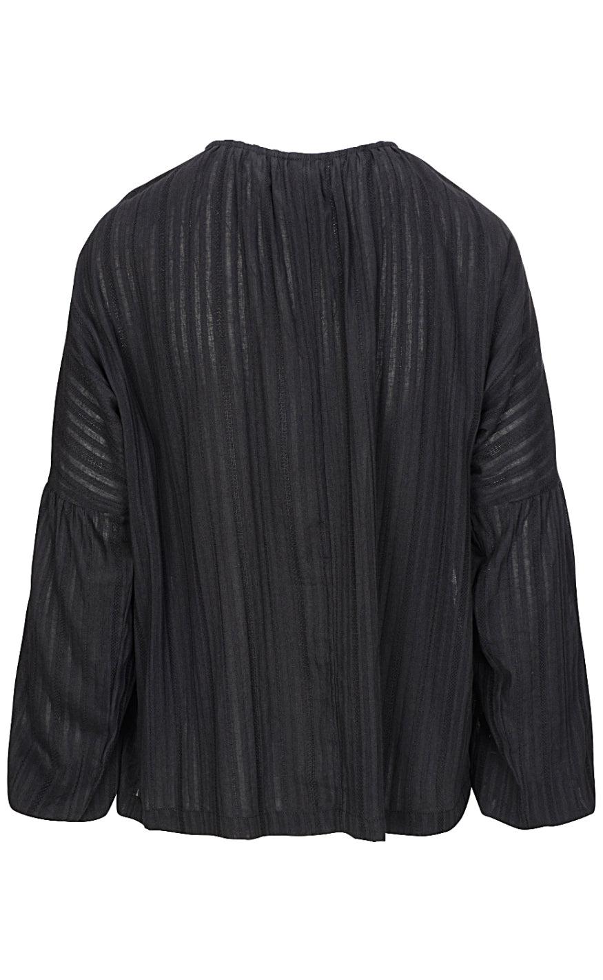 One Two Luxzuz Bluse - Relia - Black