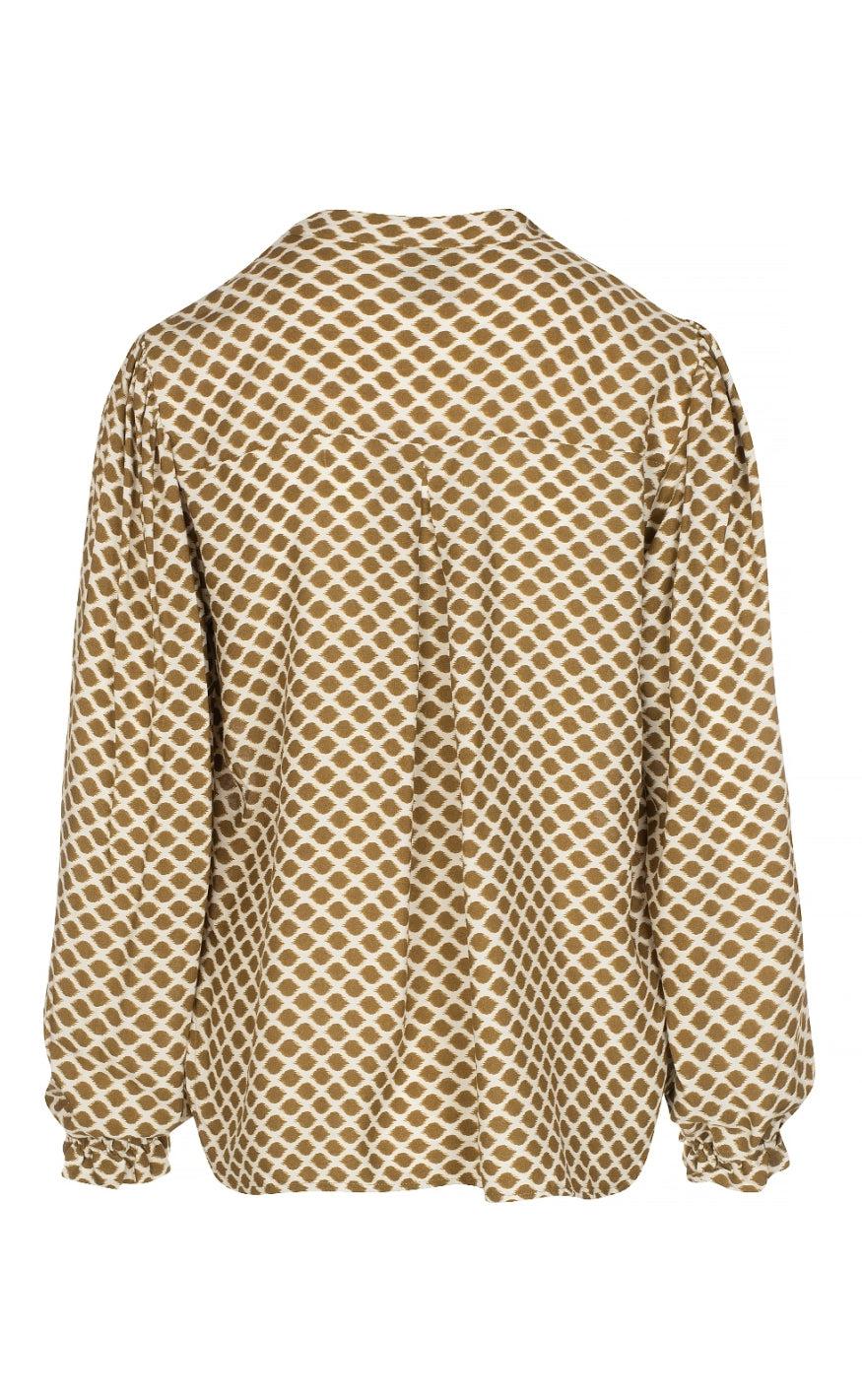 One Two Luxzuz Bluse - Roselille - Toffee