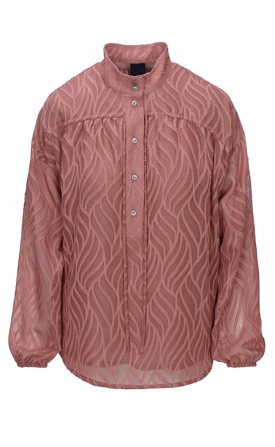 One Two Luxzuz Bluse - Rosi - Cedar Wood