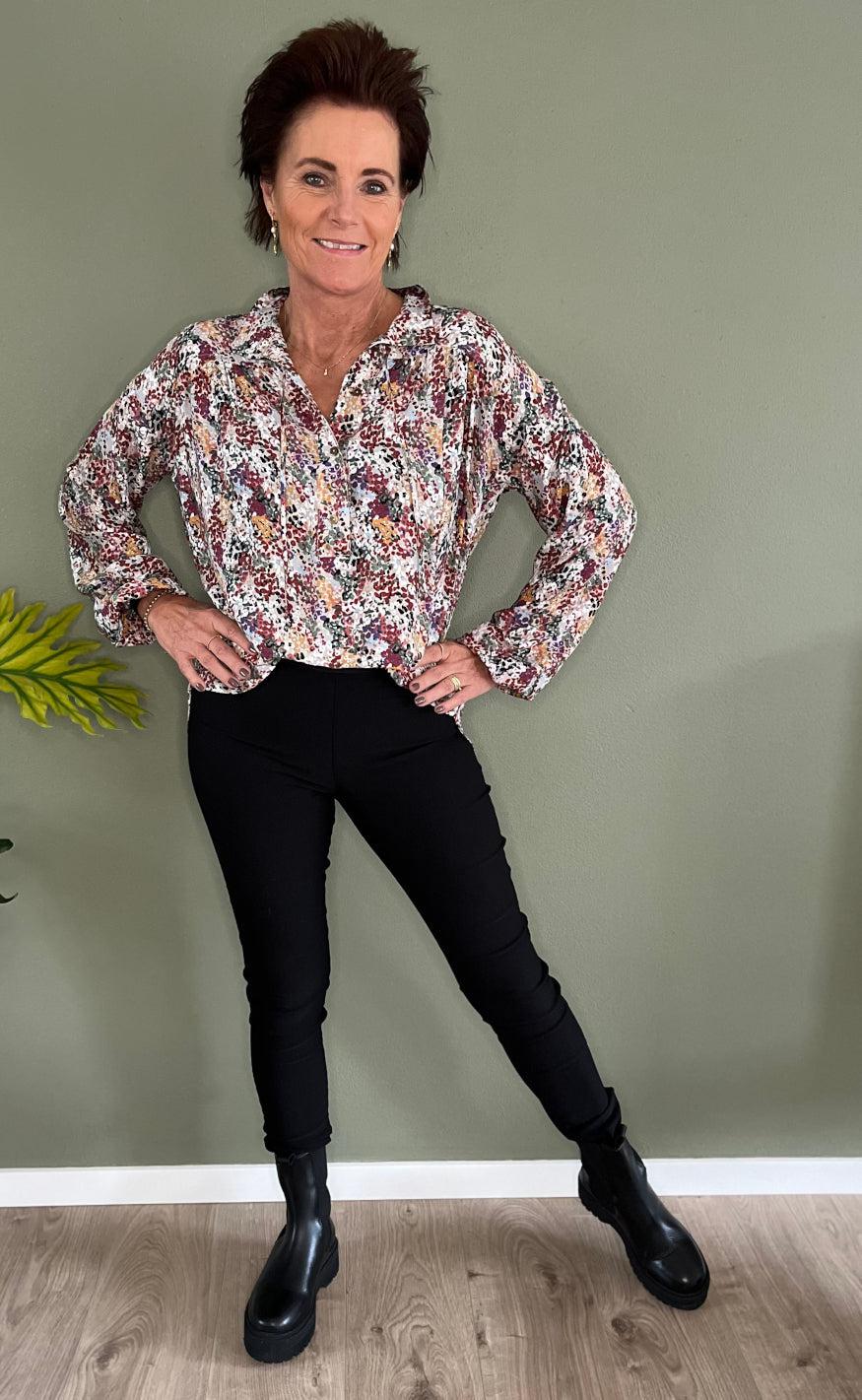 One Two Luxzuz Bluse - Rosita - Rosewood