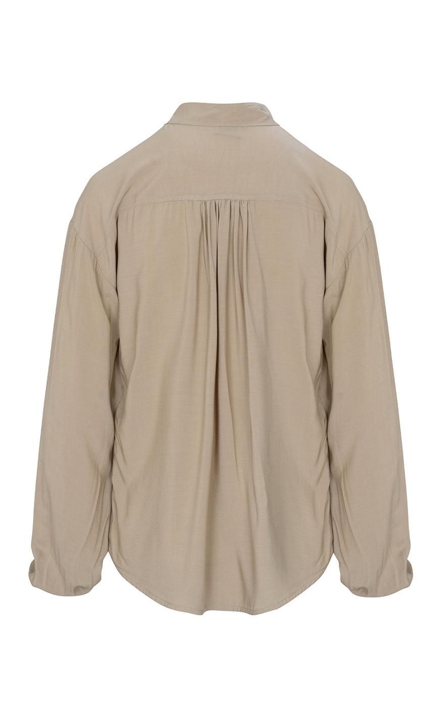 One Two Luxzuz Bluse - Rosita - Taupe