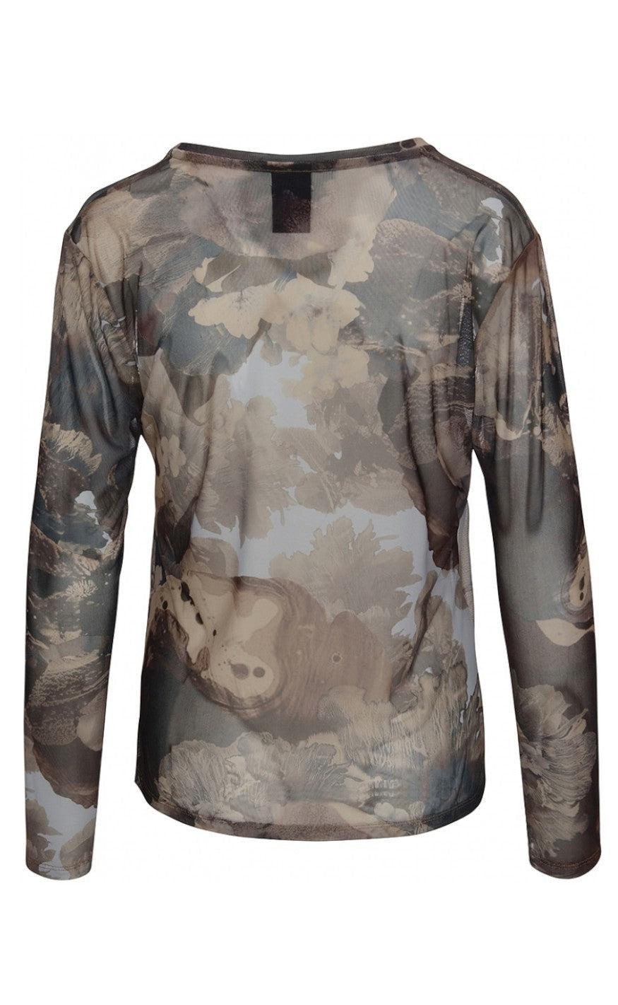 One Two Luxzuz Bluse - Sibey - Choco Lux