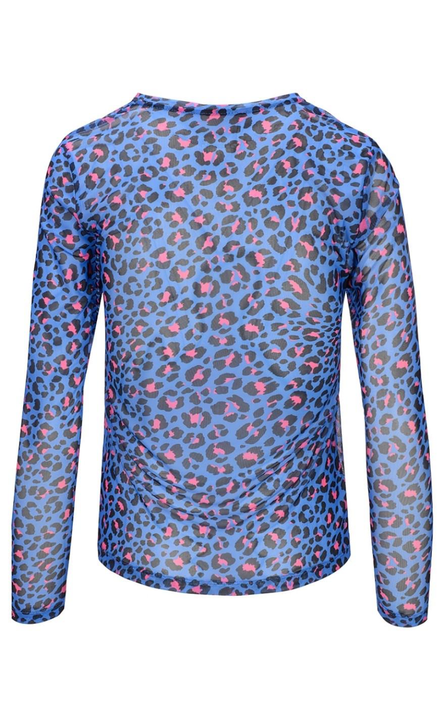 One Two Luxzuz Bluse - Sibey Mesh - Granada Sky
