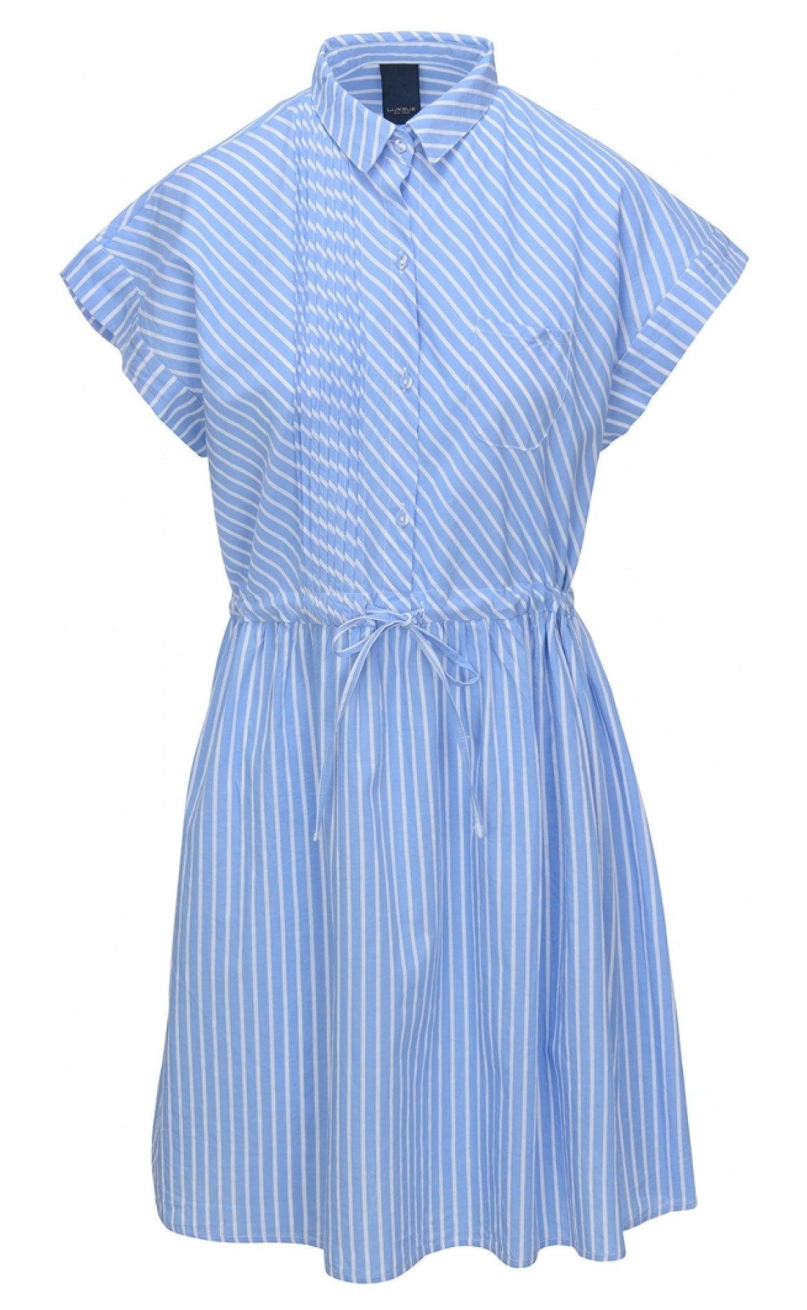 One Two Luxzuz Kjole - Betzy - Porcelain Blue