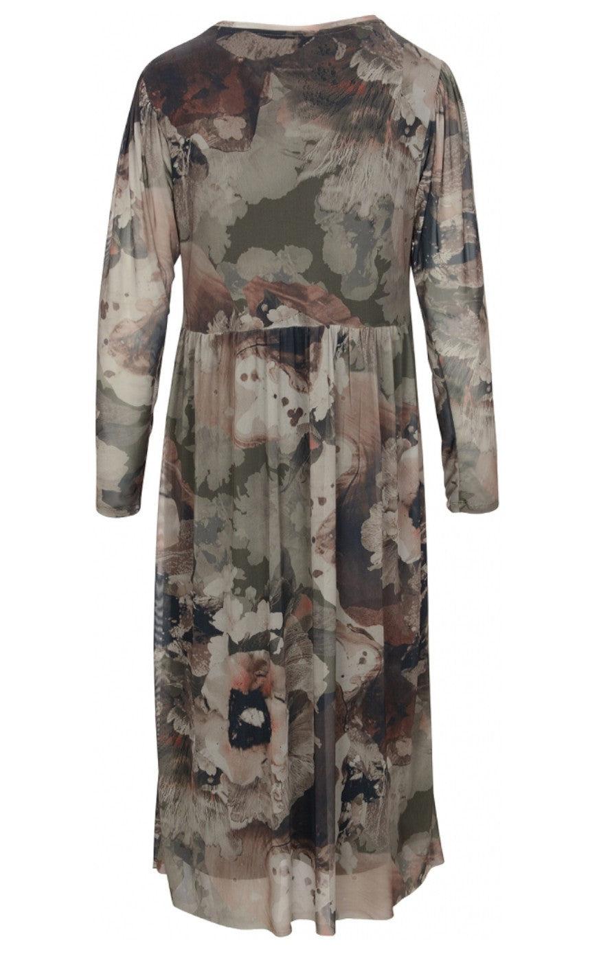 One Two Luxzuz Kjole - Lican Mesh - Army