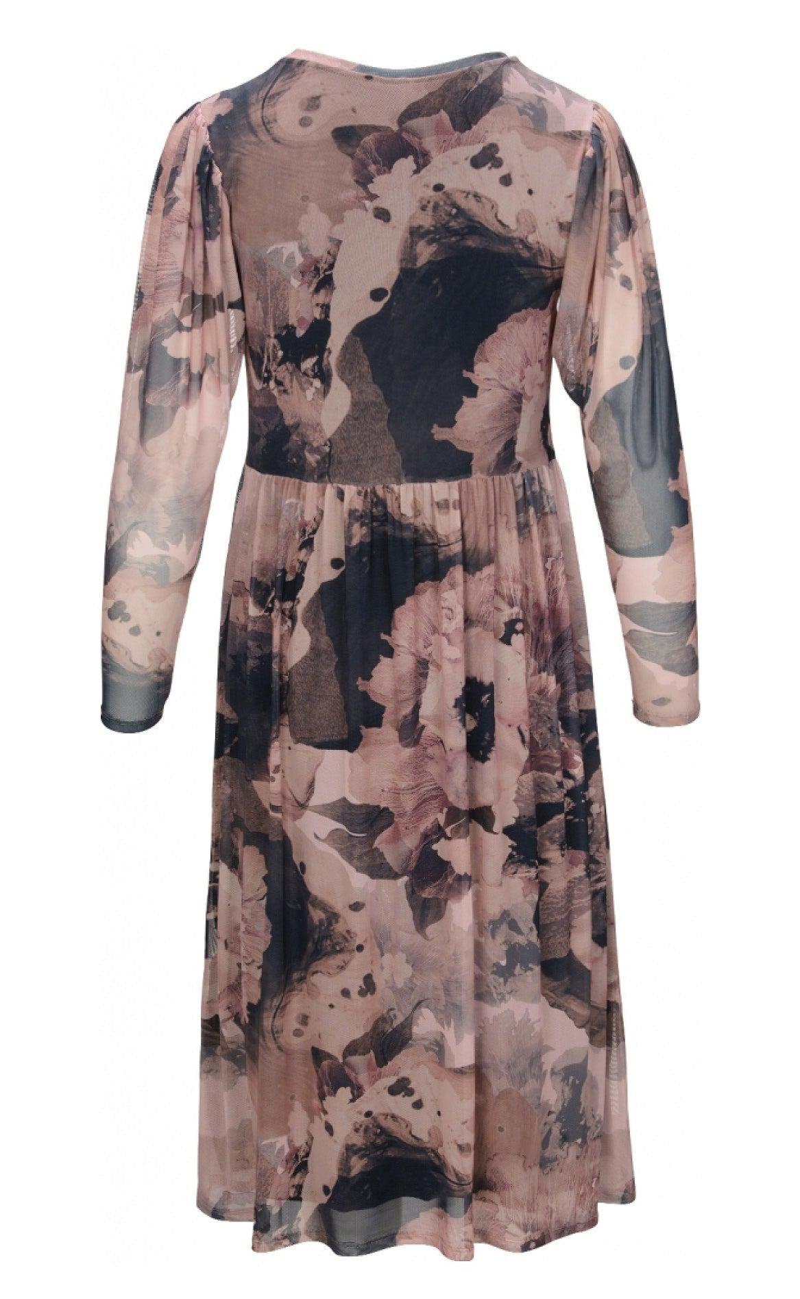One Two Luxzuz Kjole - Lican Mesh - Dried Heather