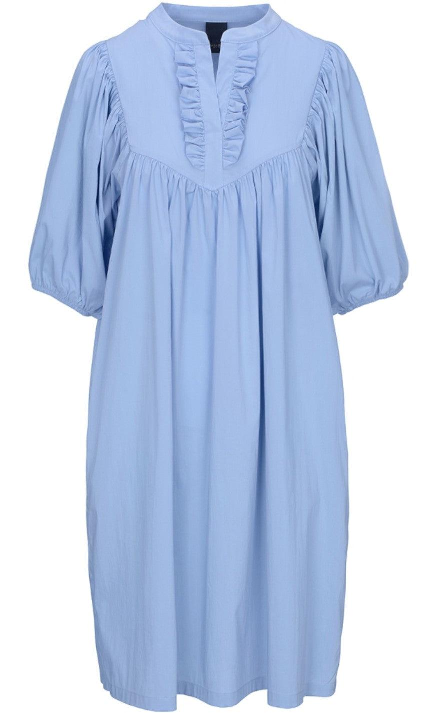 One Two Luxzuz Kjole - Marga - Chambray Blue