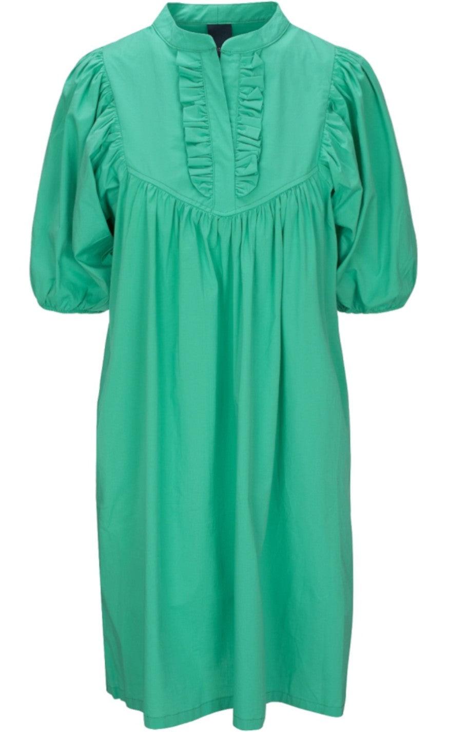 One Two Luxzuz Kjole - Marga - Emerald Green