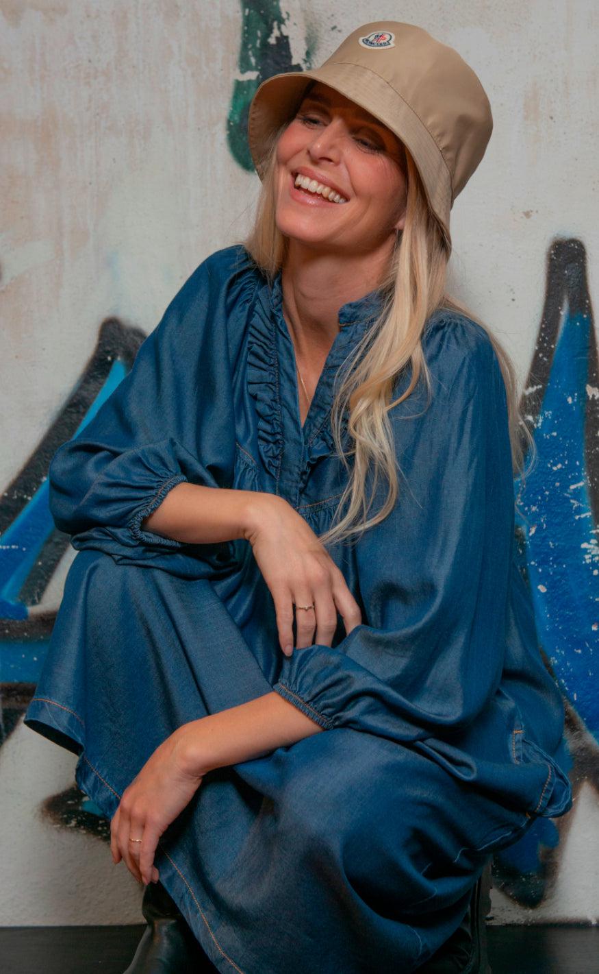 One Two Luxzuz Kjole - Margan - Faded Denim