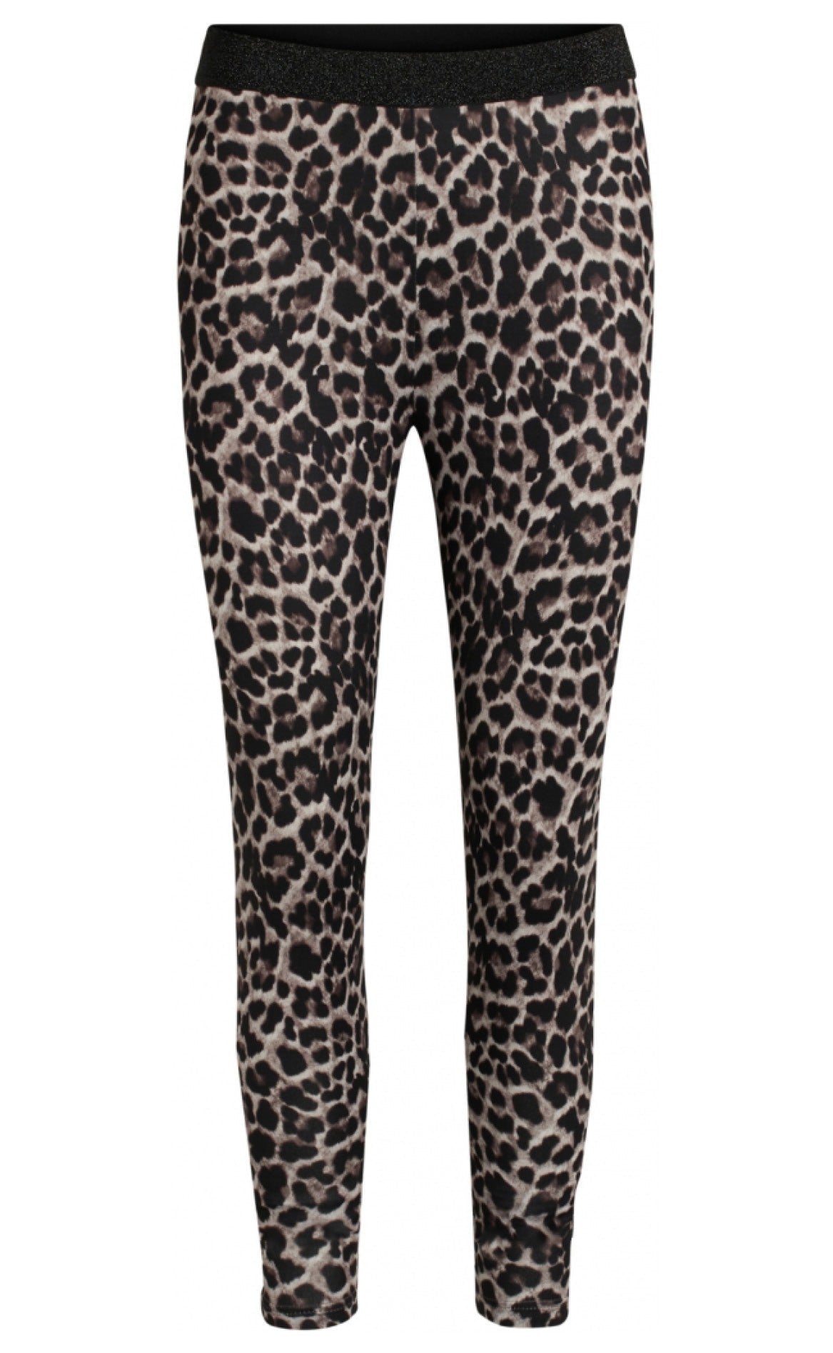 One Two Luxzuz Leggings - Ayoe Animal - Bark Brown