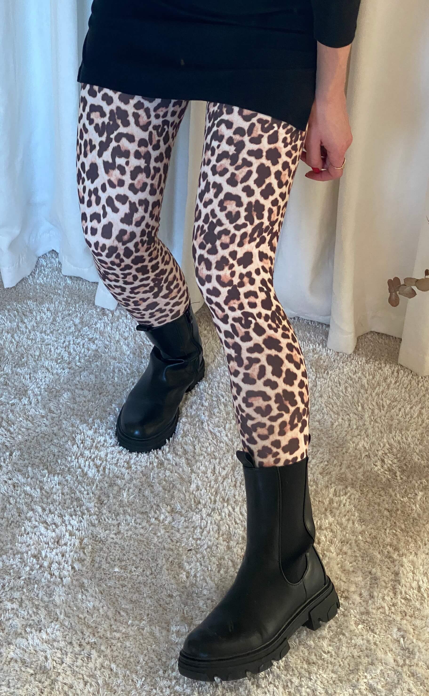One Two Luxzuz Leggings - Ayoe Animal - Vintage Roosewood