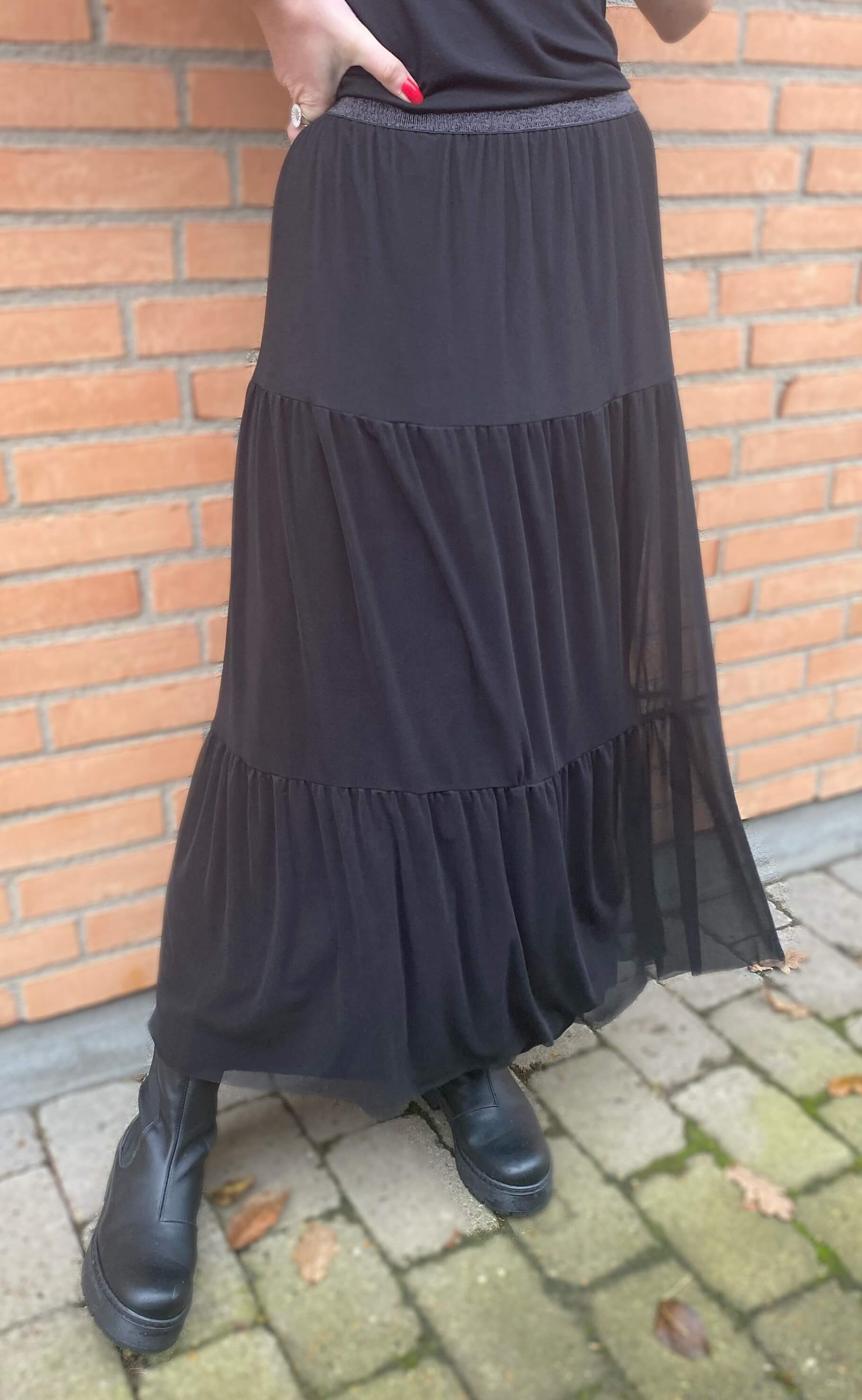 One Two Luxzuz Nederdel - Falkia - Black