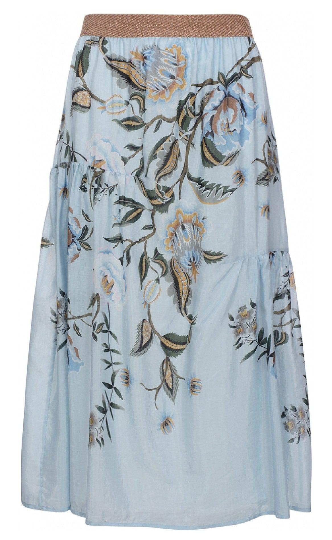 One Two Luxzuz Nederdel - Gladio - Ice Blue