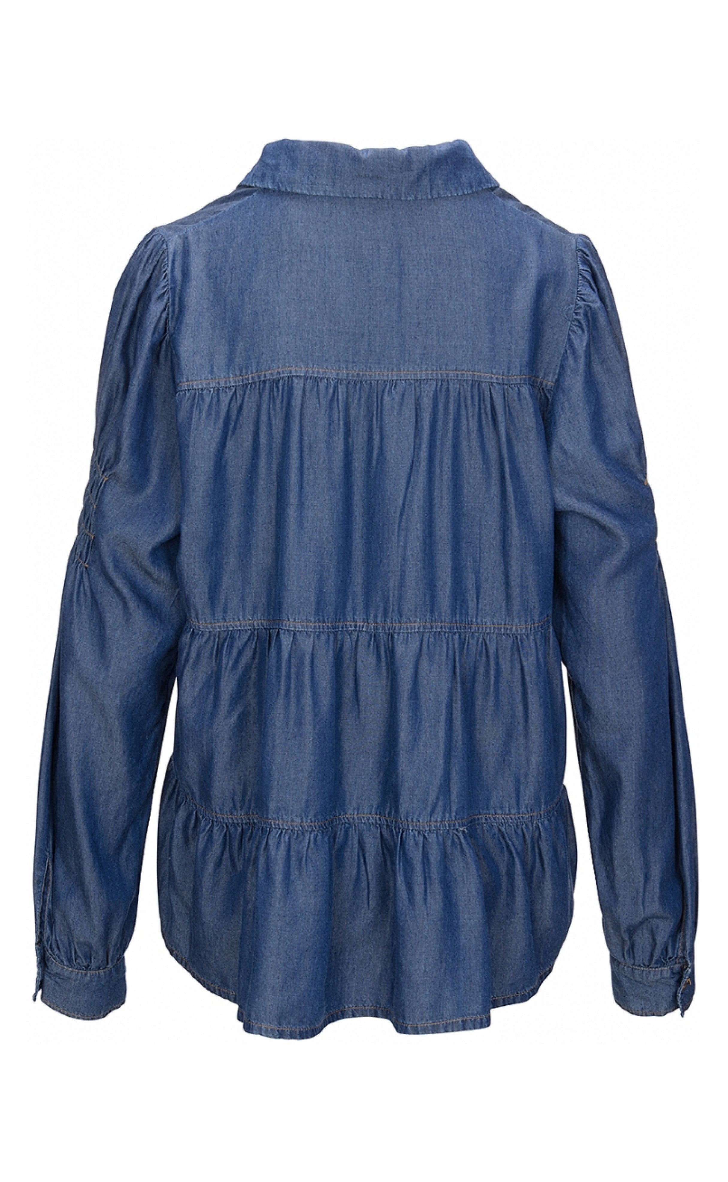 One Two Luxzuz Shirt - Loulou - Blue Jeans