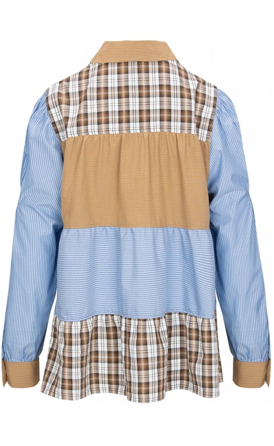 One Two Luxzuz Shirt - Lynett - Vintage Blue