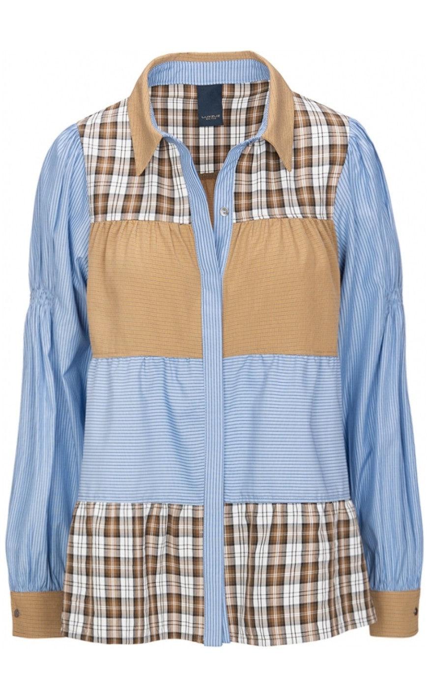 One Two Luxzuz Shirt - Lynett - Vintage Blue