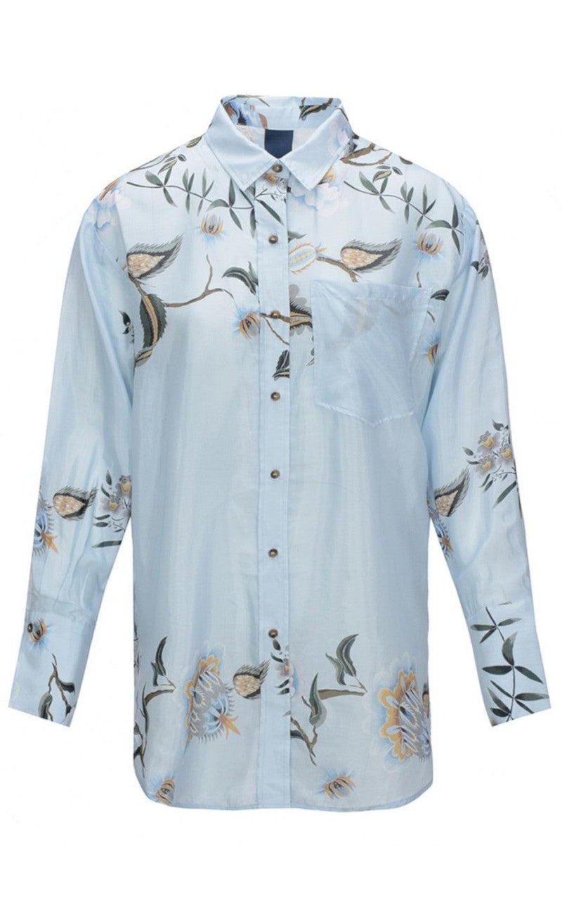 One Two Luxzuz Skjorte - Grietta - Ice Blue