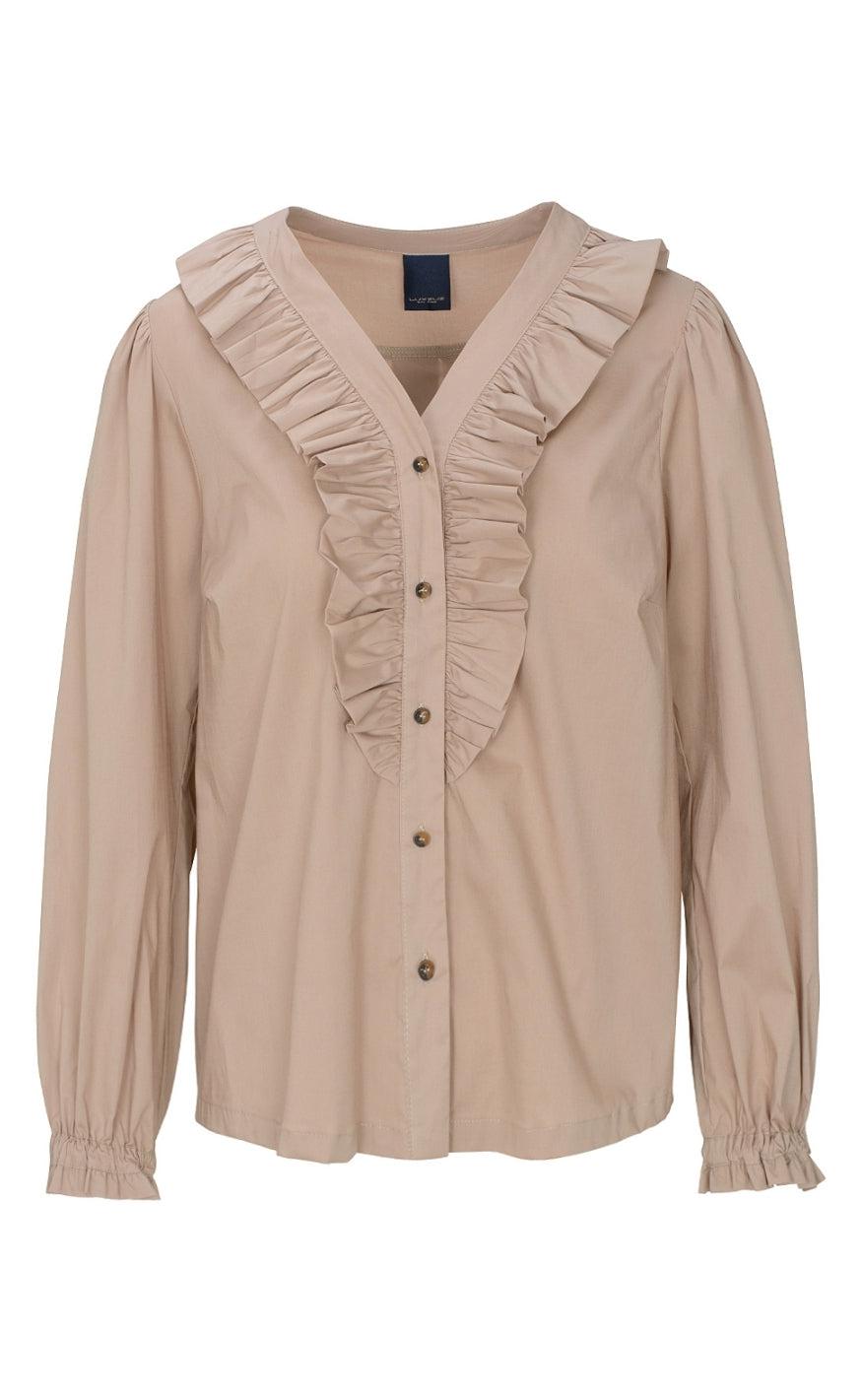 One Two Luxzuz Skjorte - Romana - Light Taupe