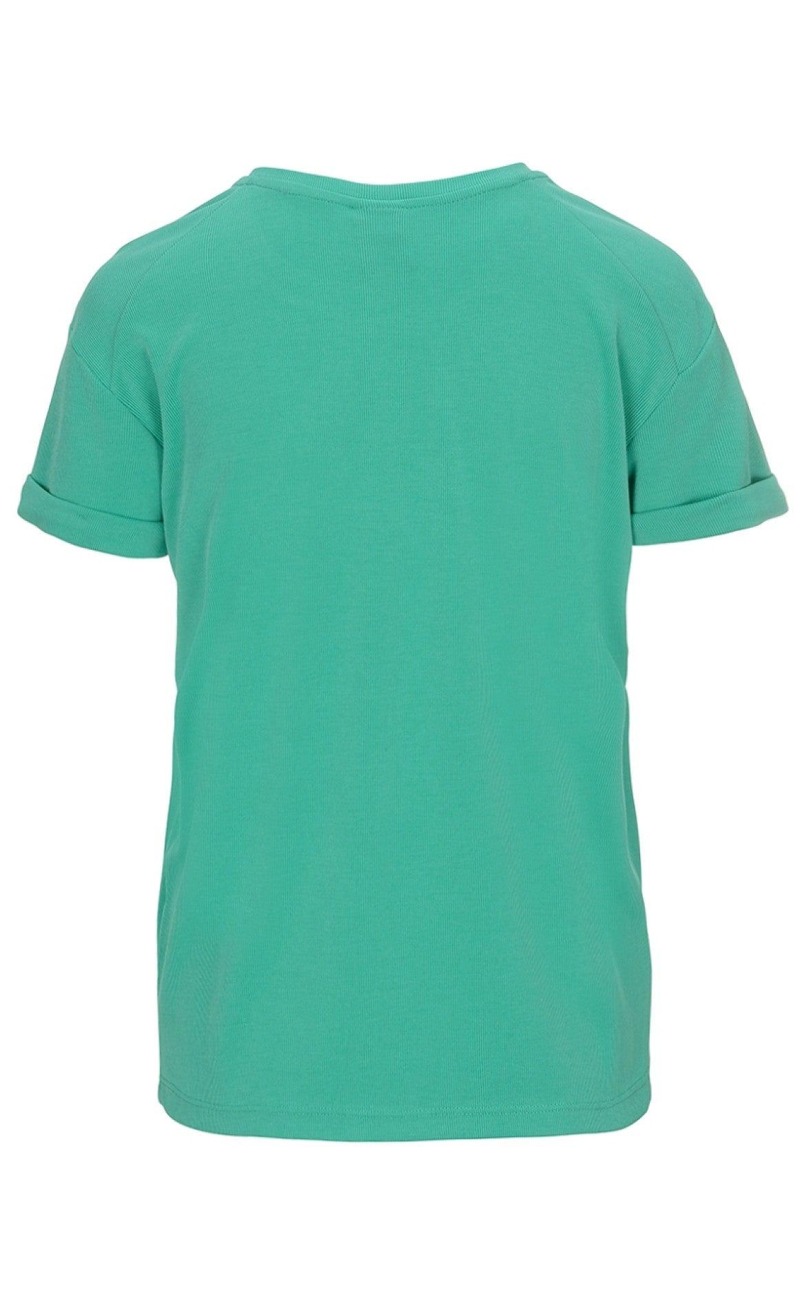 One Two Luxzuz T-shirt - Karin - Emerald Green