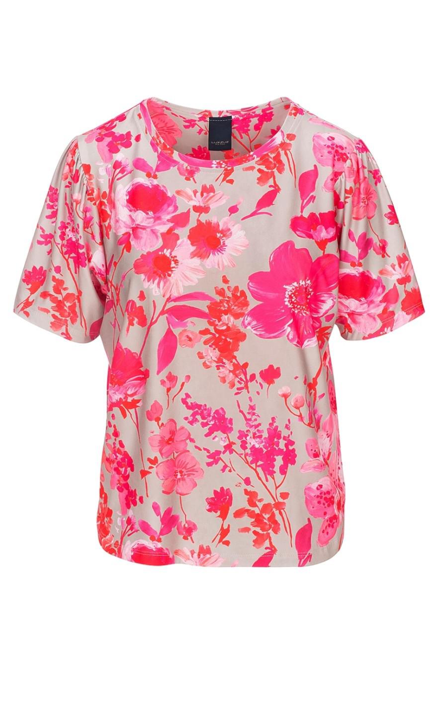 One Two Luxzuz T-shirt - Laila - Fandango Pink