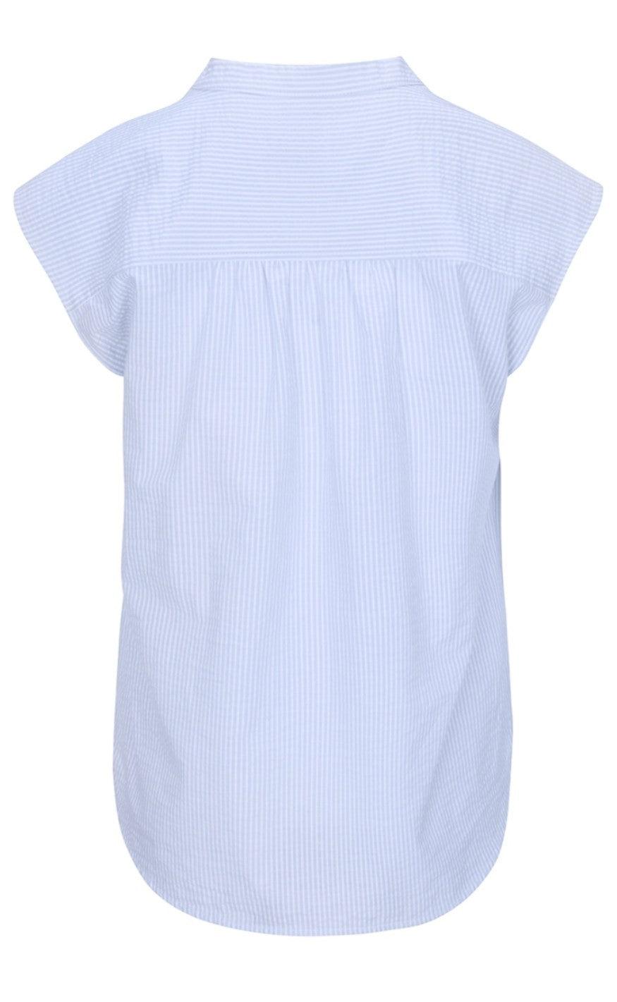 One Two Luxzuz Top - Ottilie - Chambray Blue