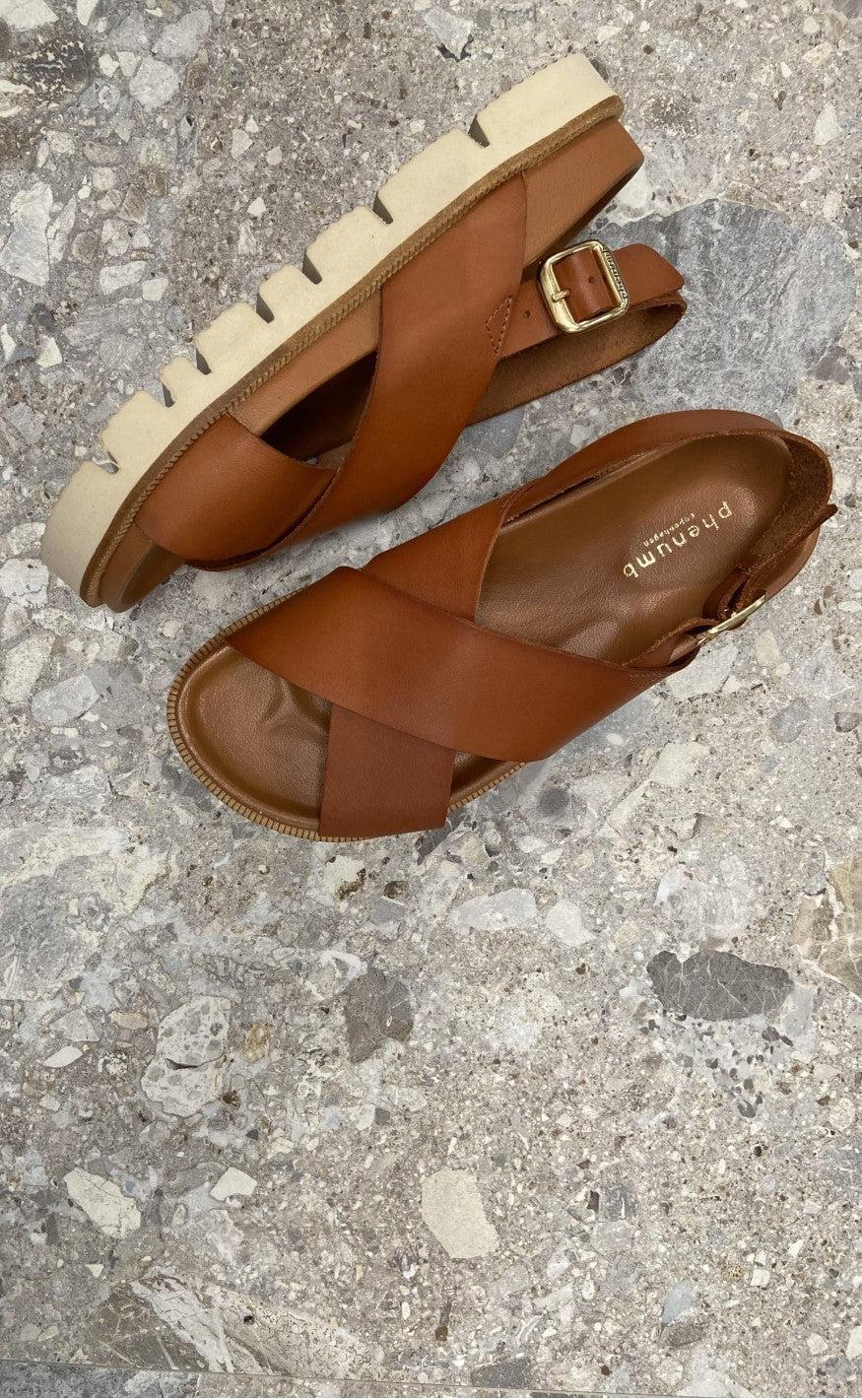 Phenumb Sandaler - Nikita - Cognac