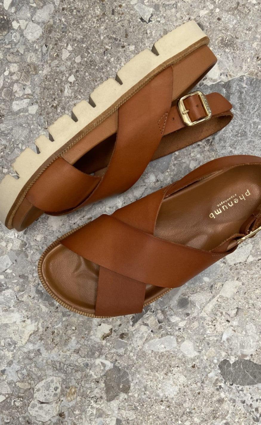 Phenumb Sandaler - Nikita - Cognac