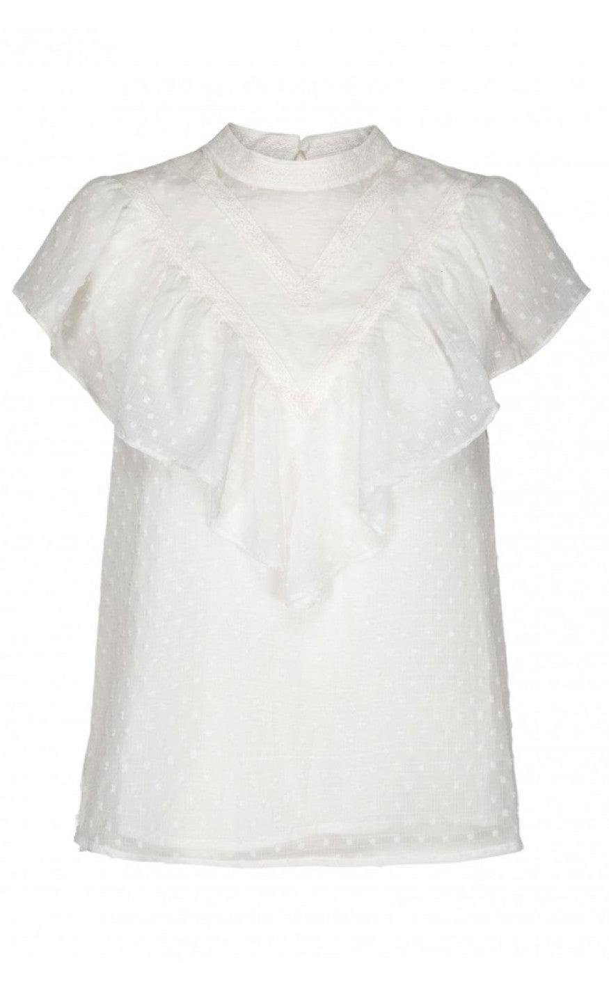 SOFIE SCHNOOR FREYA BLOUSE WHITE S202284